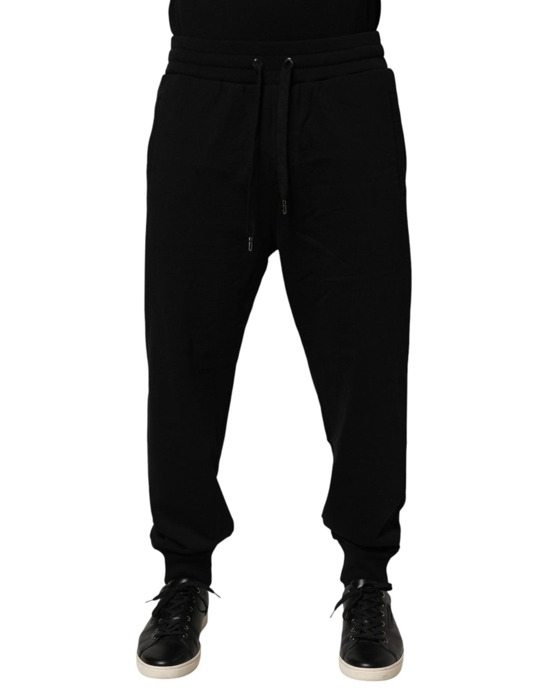 Dolce & Gabbana Black DG Logo Cotton Jogger Sweatpants Pants - RIMODA