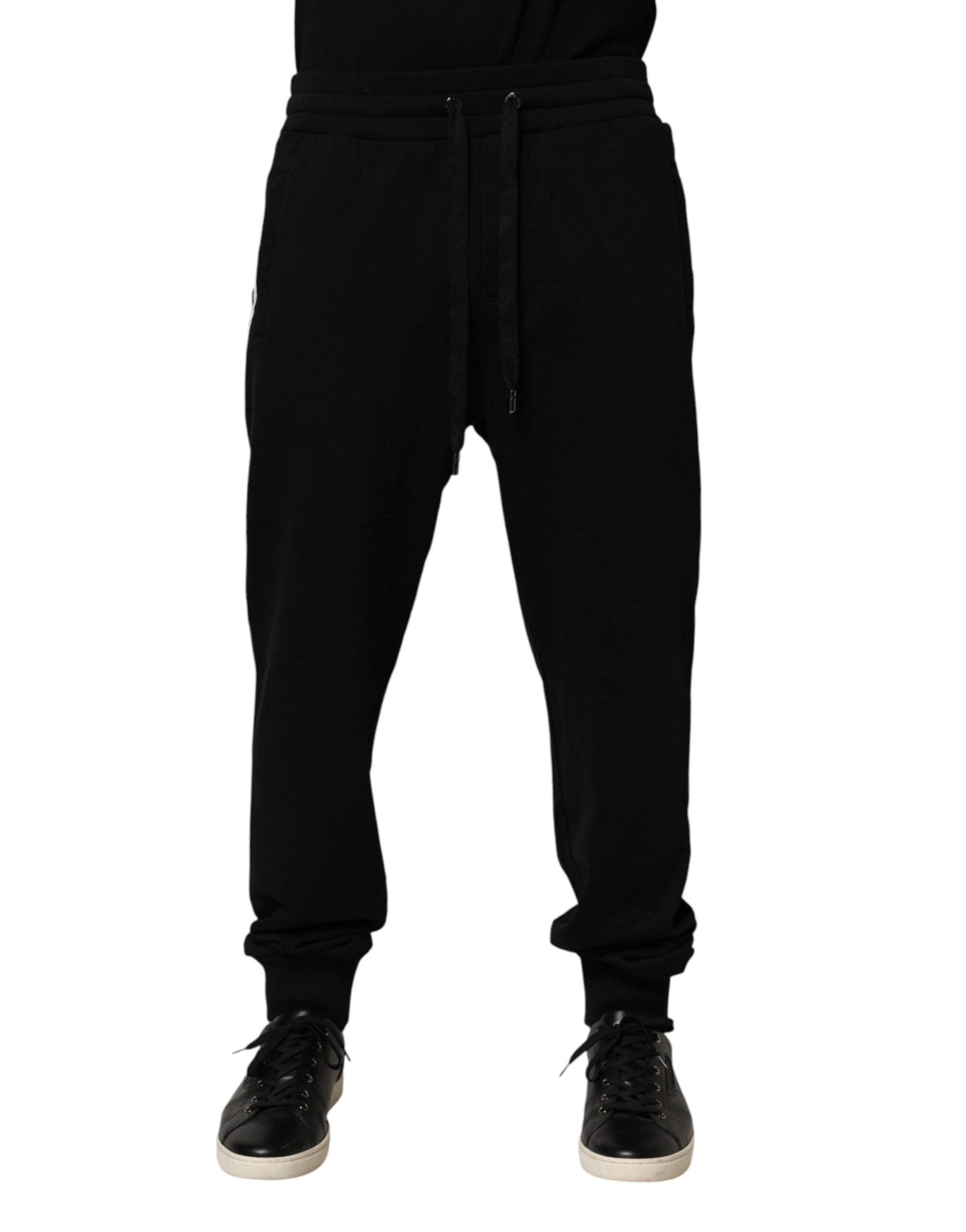 Dolce & Gabbana Black DG Logo Cotton Jogger Sweatpants Pants - RIMODA