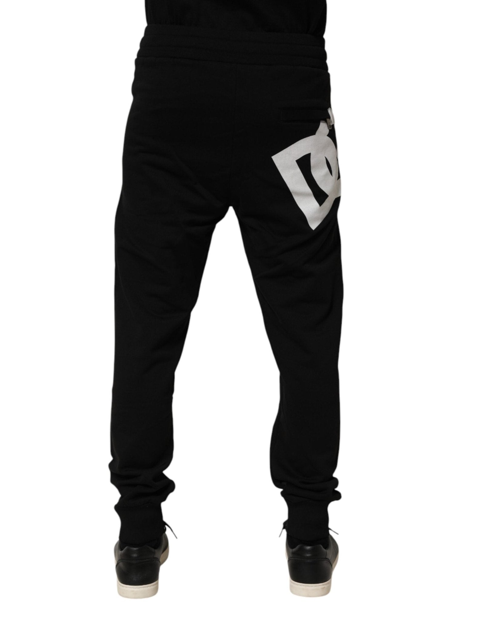 Dolce & Gabbana Black DG Logo Cotton Jogger Sweatpants Pants - RIMODA