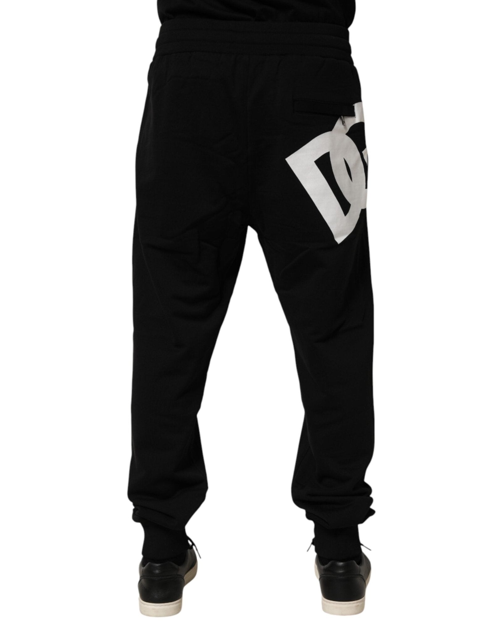Dolce & Gabbana Black DG Logo Cotton Jogger Sweatpants Pants - RIMODA