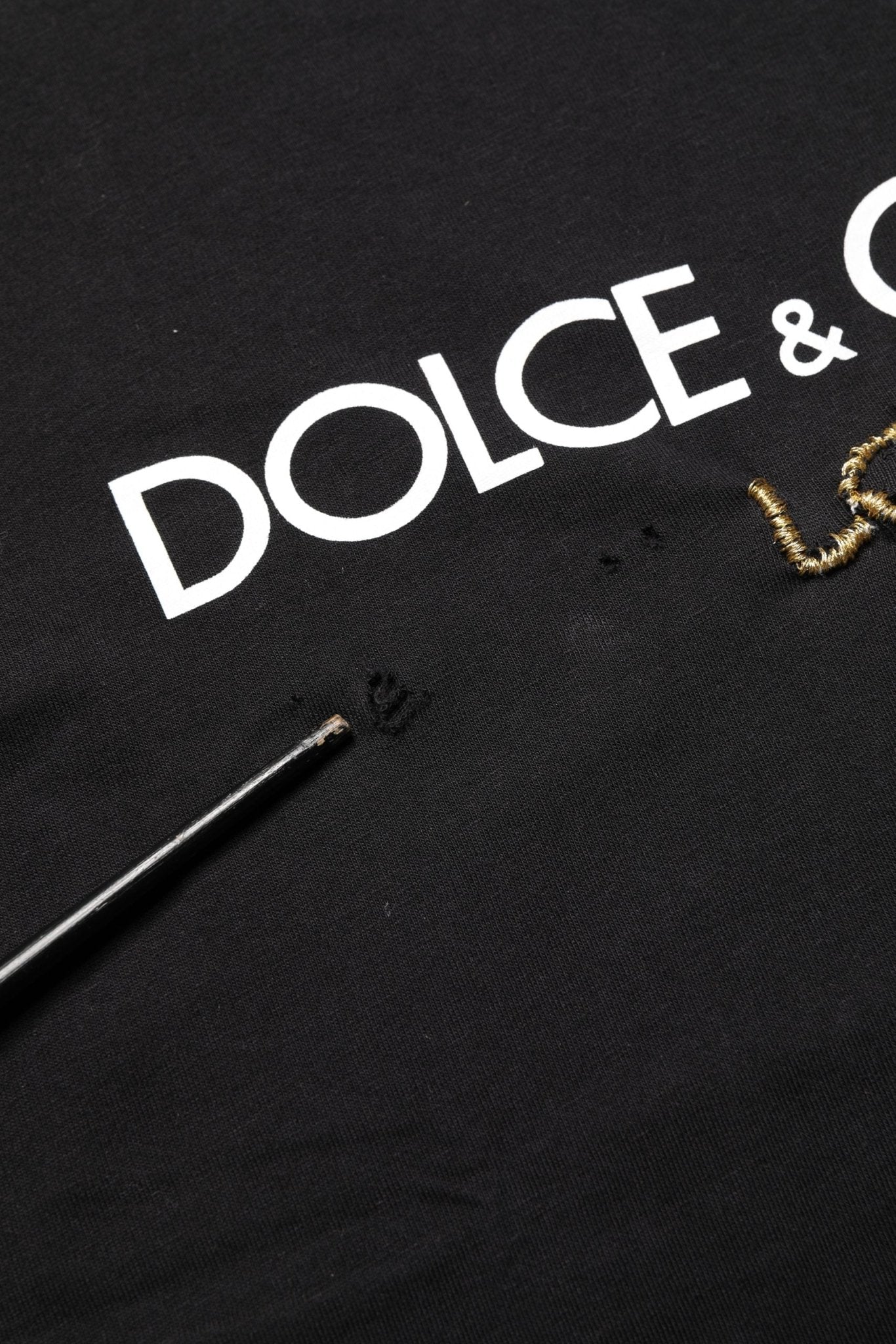 Dolce & Gabbana Black DG London Cotton Men Crew Neck T-shirt - RIMODA