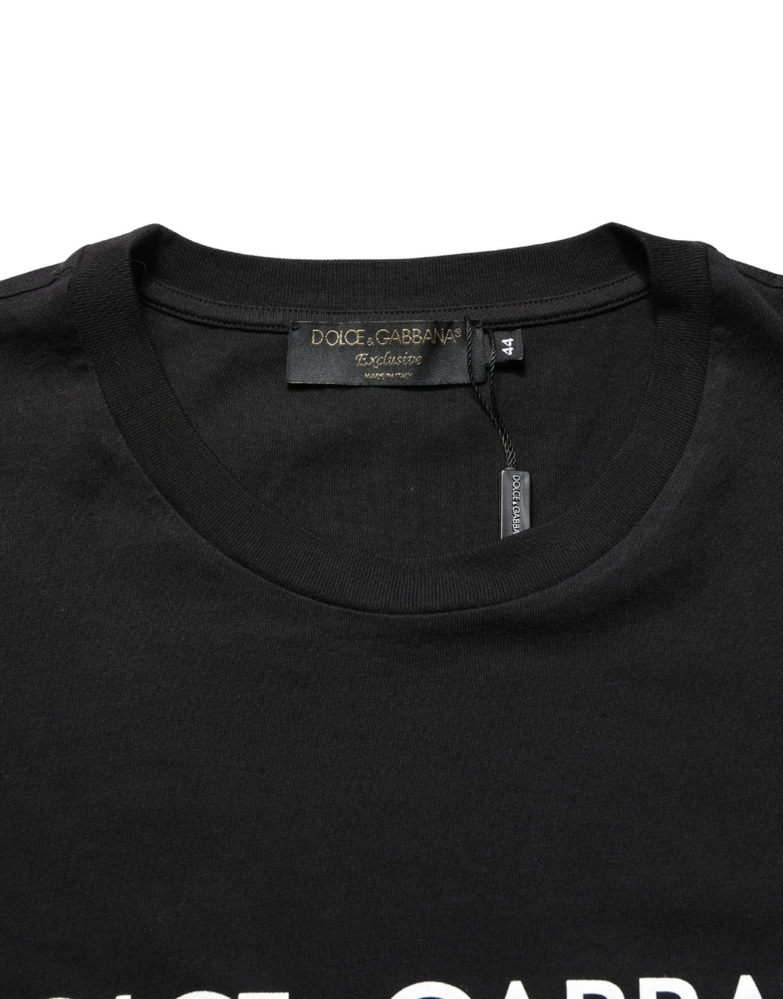 Dolce & Gabbana Black DG London Cotton Men Crew Neck T-shirt - RIMODA