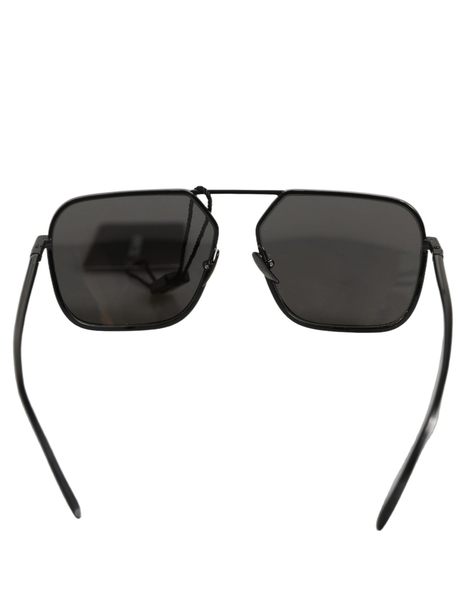 Dolce & Gabbana Black DG2193J Rectangular Metal Frame Eyewear Sunglasses - RIMODA
