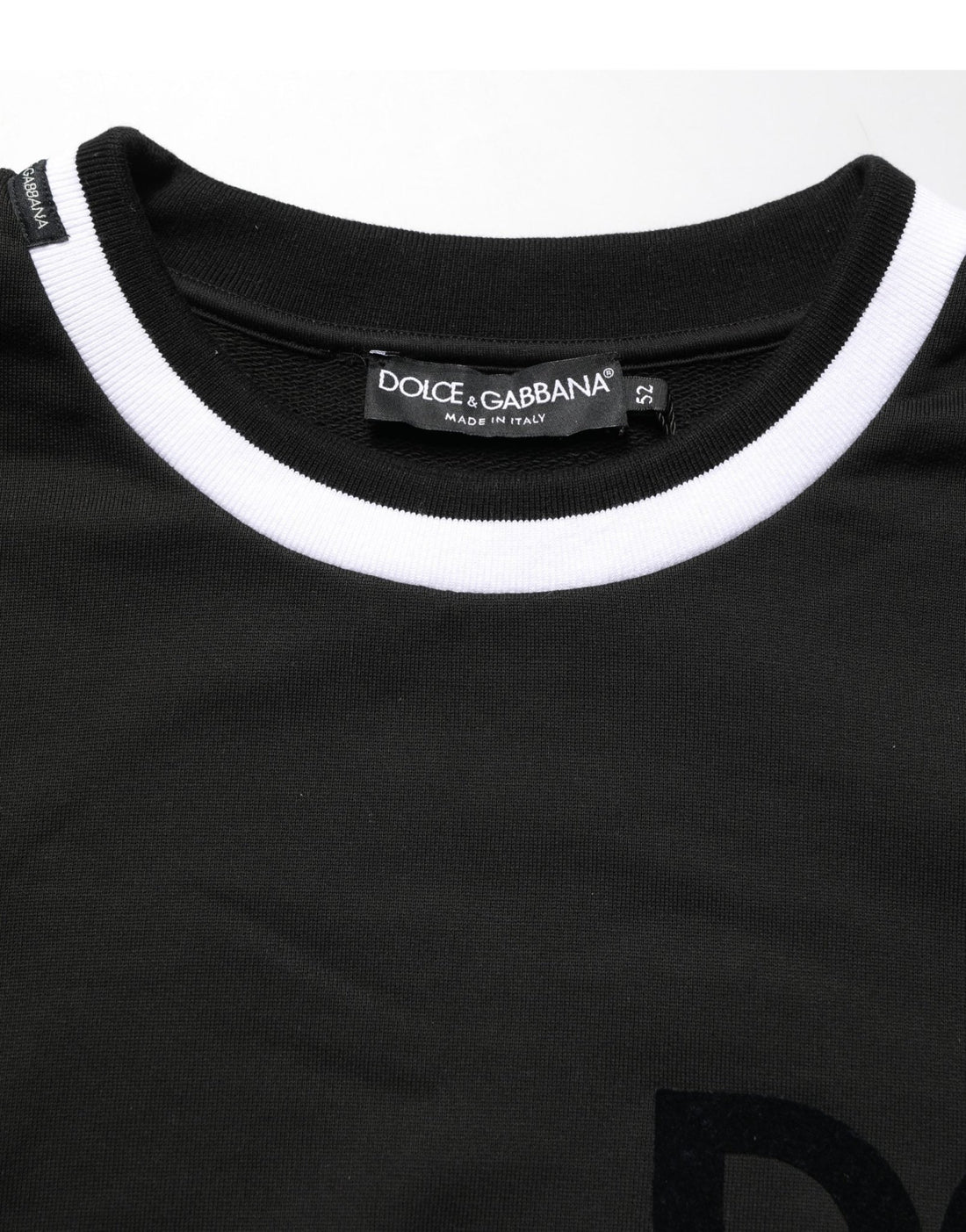 Dolce & Gabbana Black DGLogo Print Cotton Sweatshirt Sweater - RIMODA