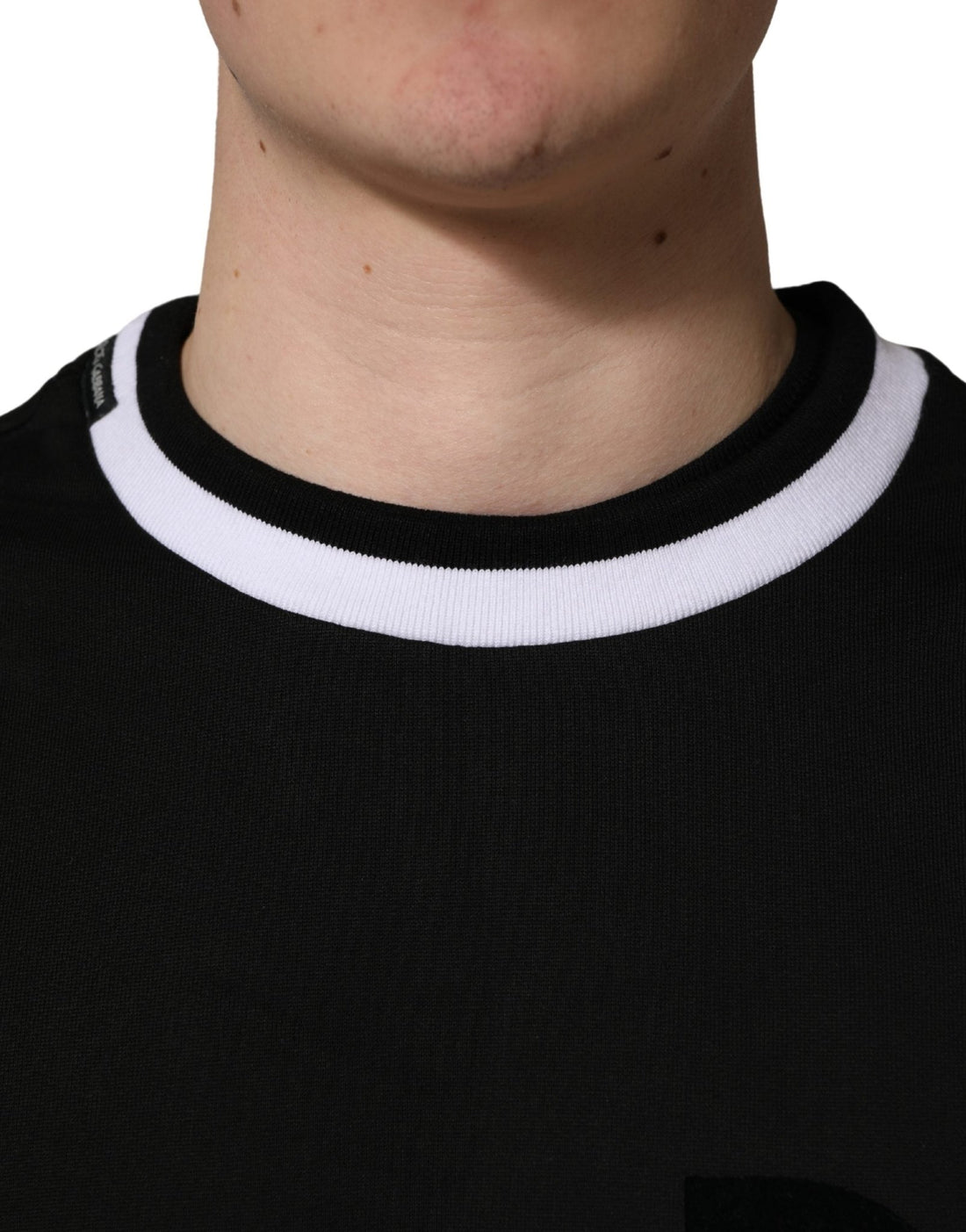 Dolce & Gabbana Black DGLogo Print Cotton Sweatshirt Sweater - RIMODA