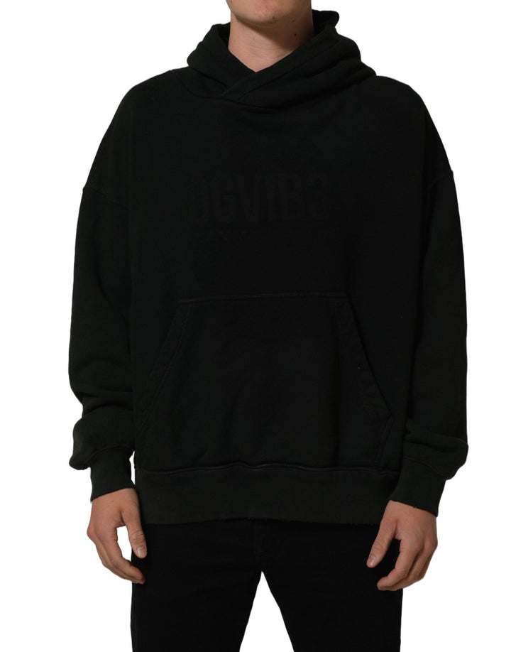 Dolce & Gabbana Black DGVIB3 Hooded Sweatshirt Men Sweater - RIMODA