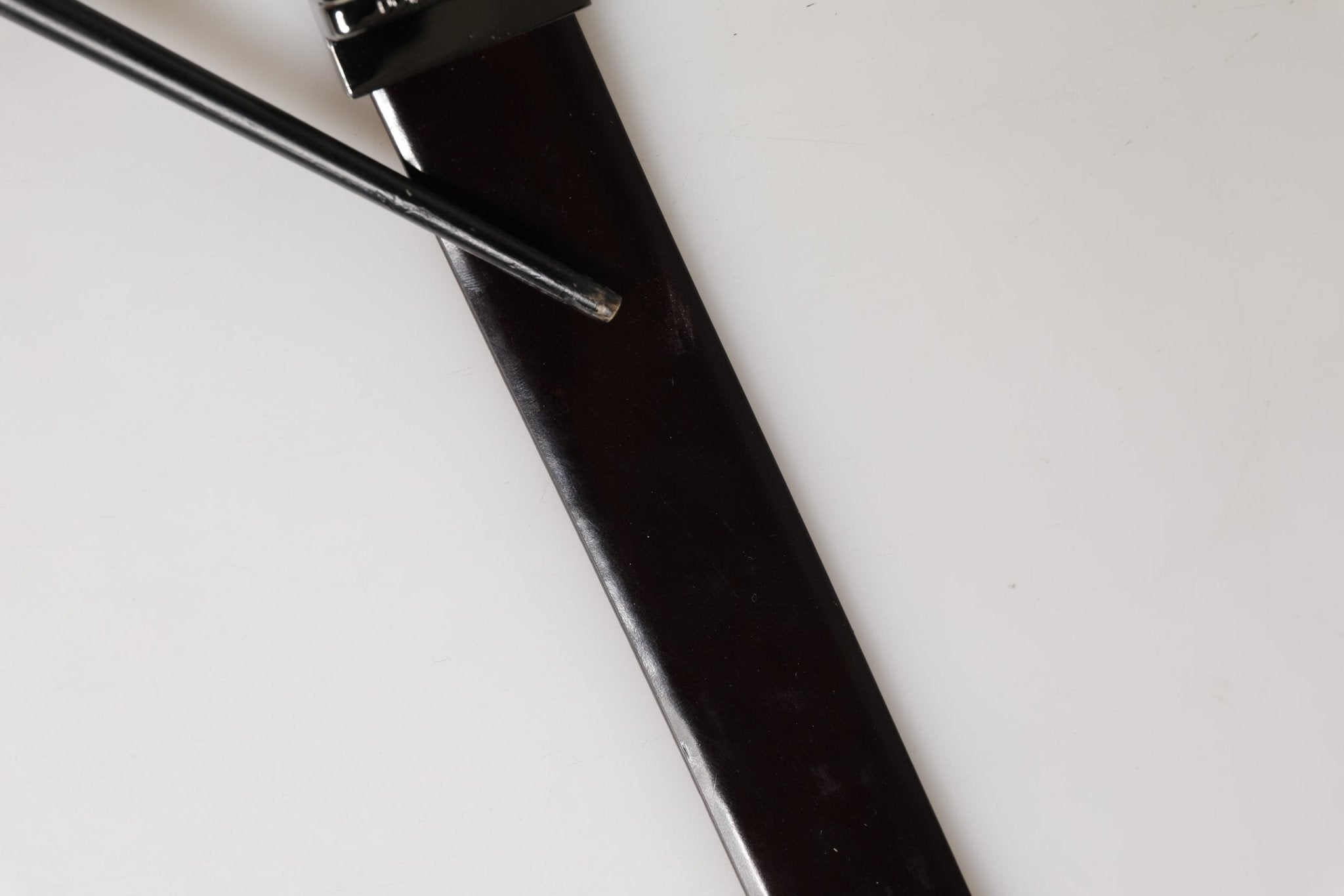 Dolce & Gabbana Black Double Strap Leather Silver Buckle Belt - RIMODA