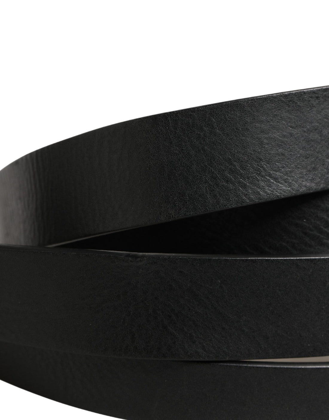 Dolce & Gabbana Black Double Strap Leather Silver Buckle Belt - RIMODA