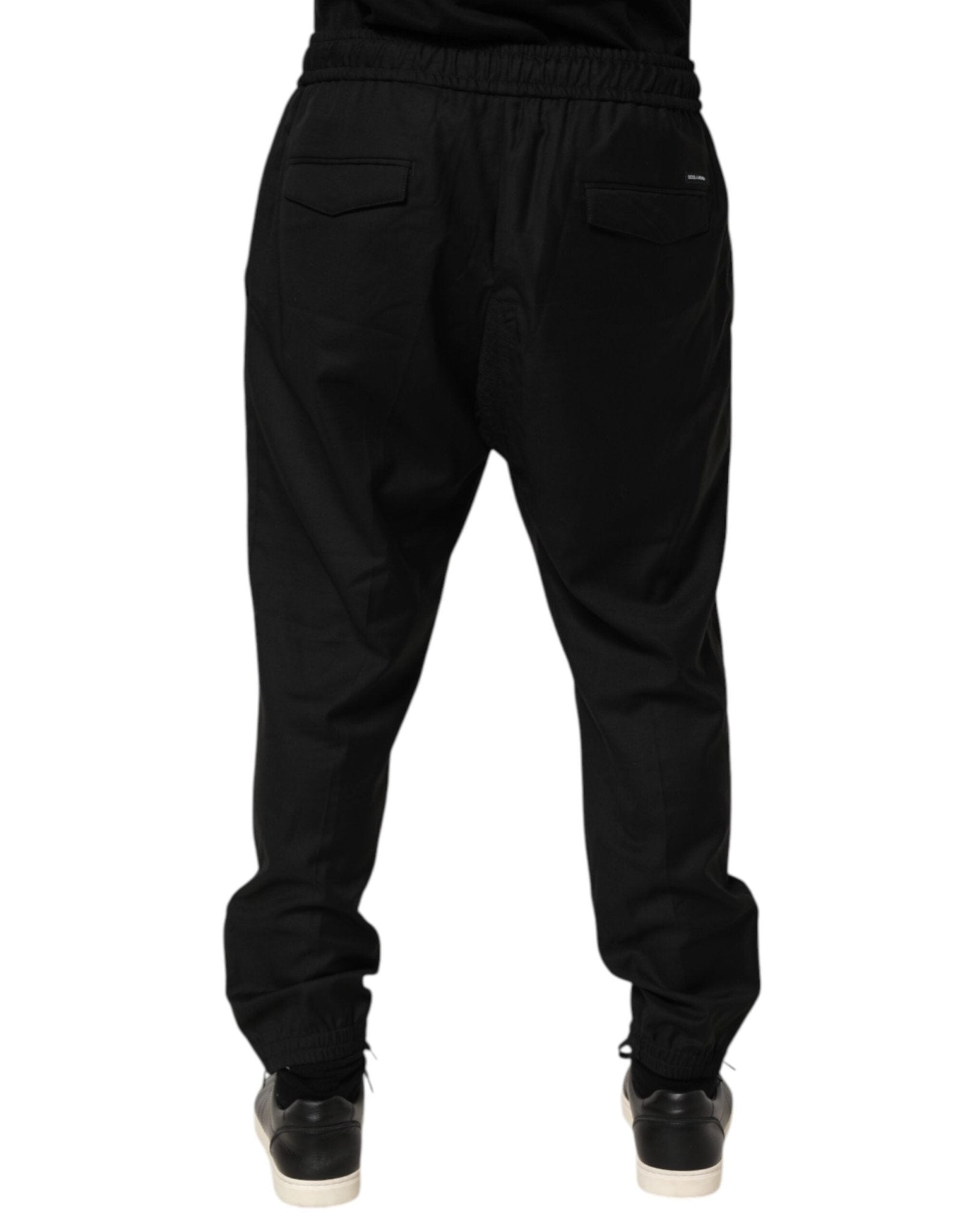Dolce & Gabbana Black Drawstring Men Jogger Sweatpants Pants - RIMODA