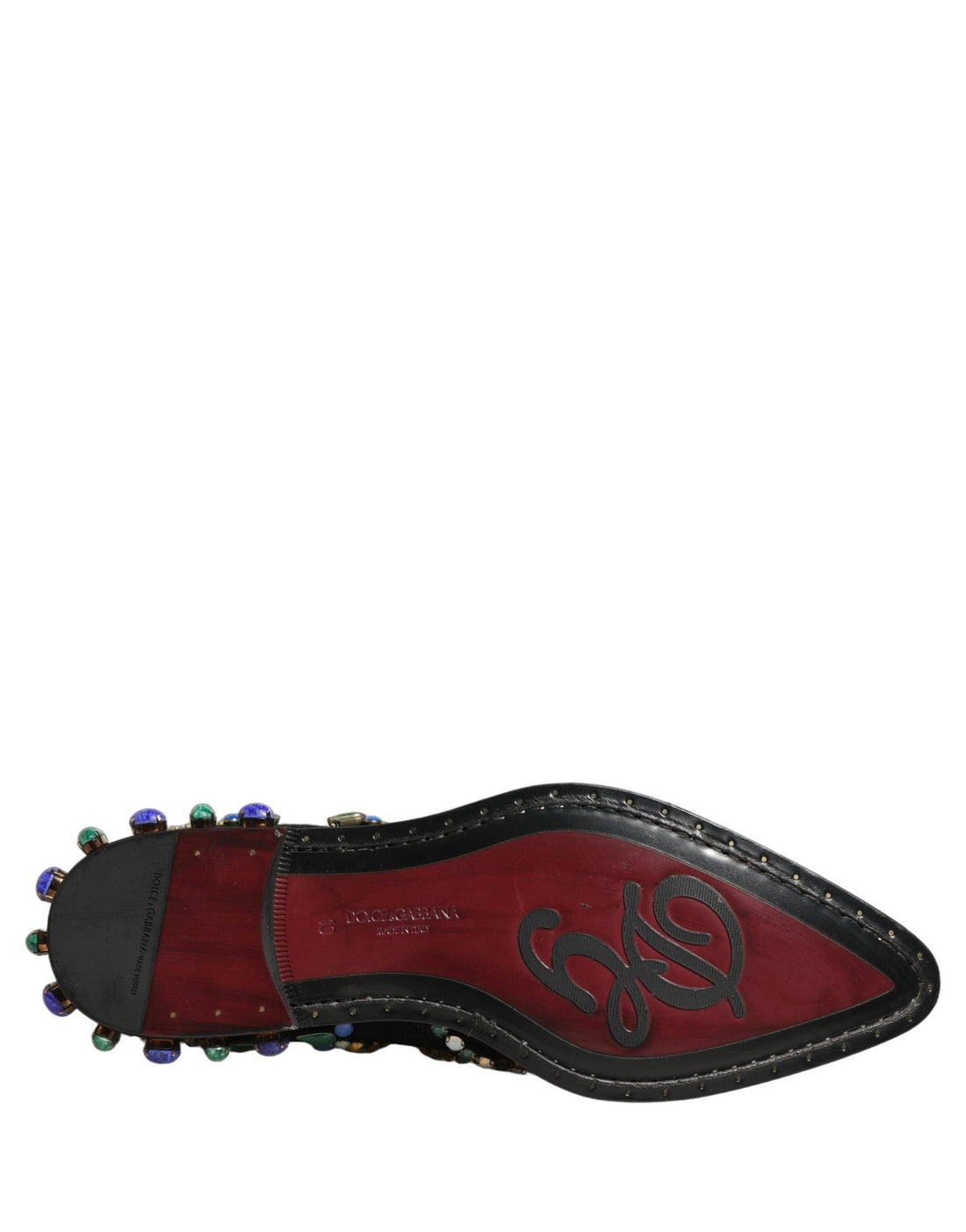 Dolce & Gabbana Black Embellished Chelsea Ankle Boots Shoes - RIMODA