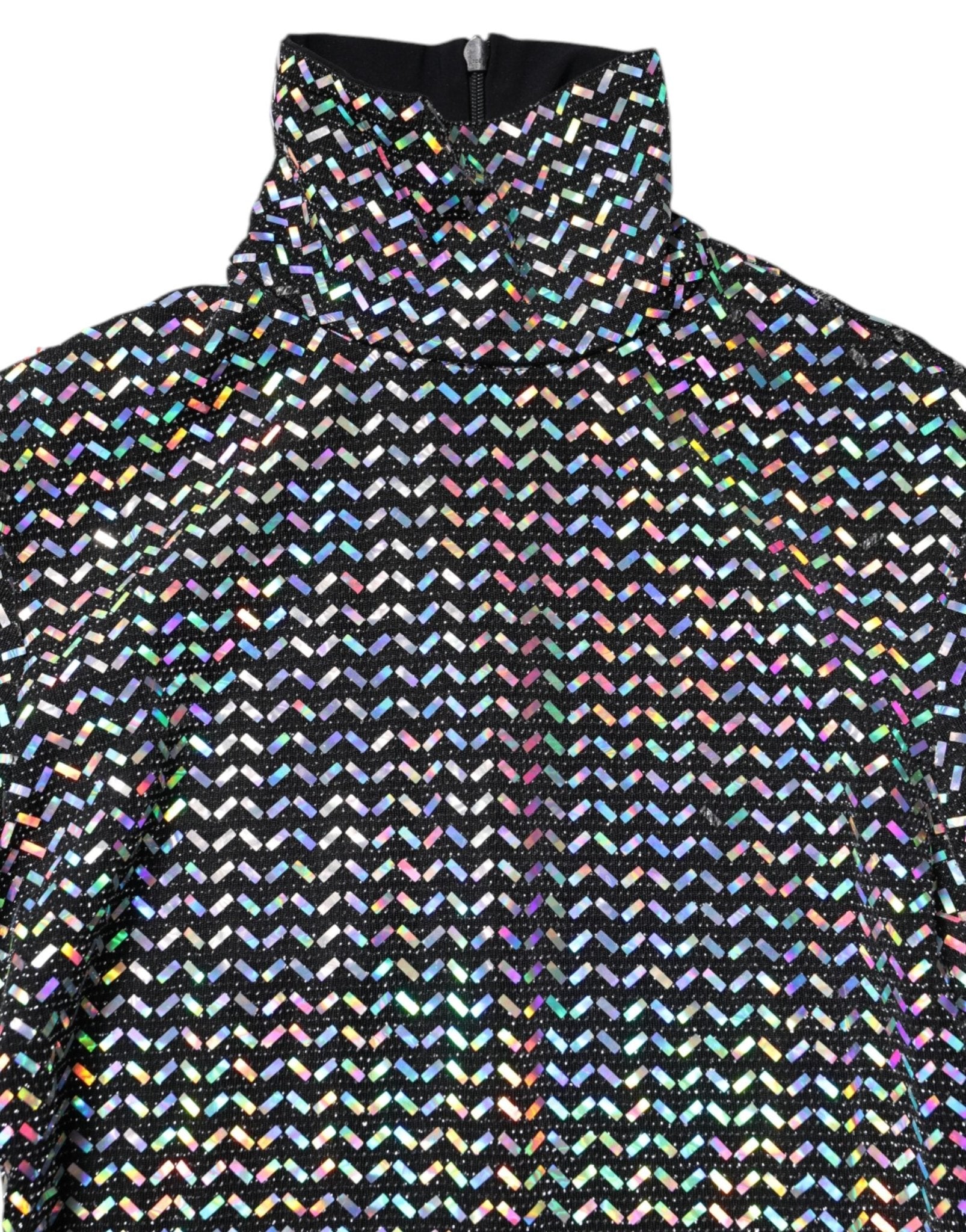 Dolce & Gabbana Black Embellished Nylon Bodycon Mini Dress - RIMODA