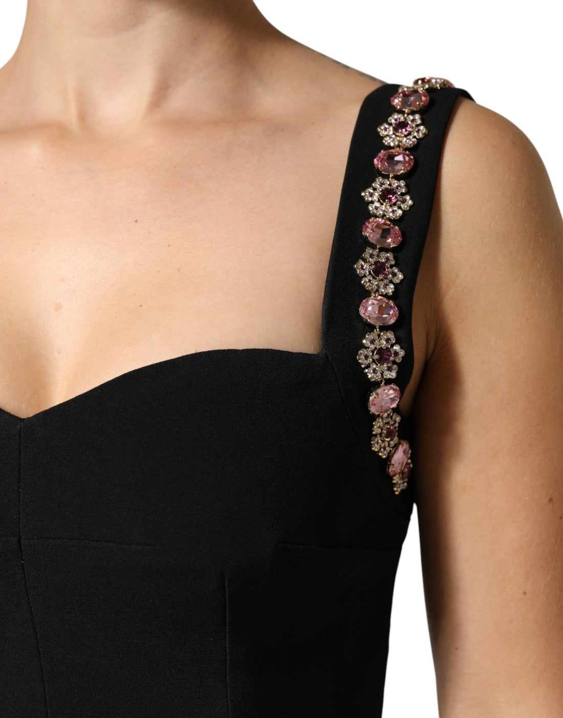 Dolce & Gabbana Black Embellished Sheath Mermaid Gown Dress - RIMODA
