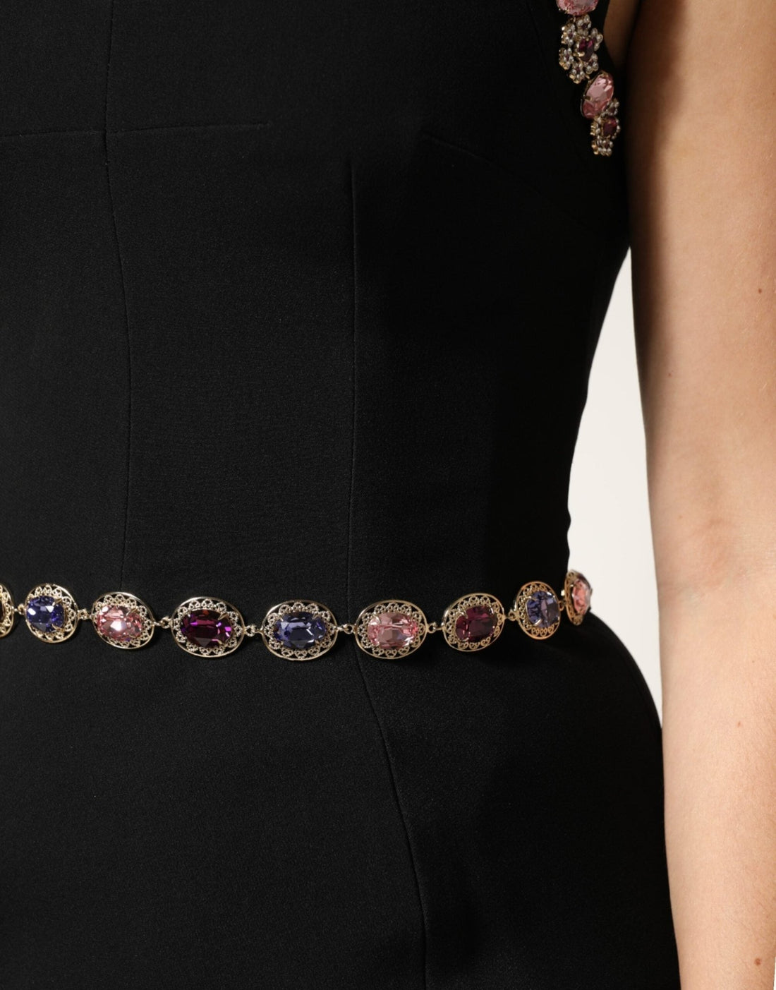 Dolce & Gabbana Black Embellished Sheath Mermaid Gown Dress - RIMODA