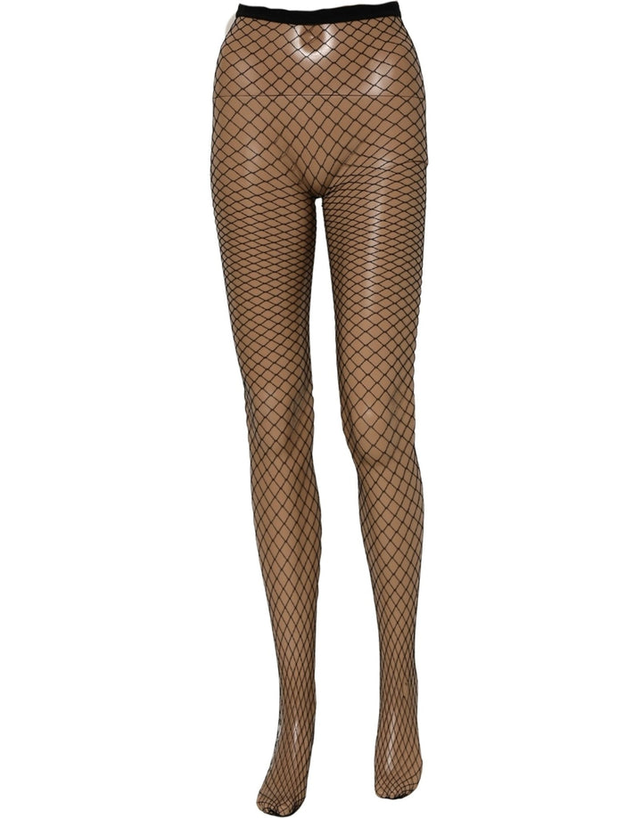 Dolce & Gabbana Black Fishnet Tights Stocking Pantyhose One Size Socks - RIMODA