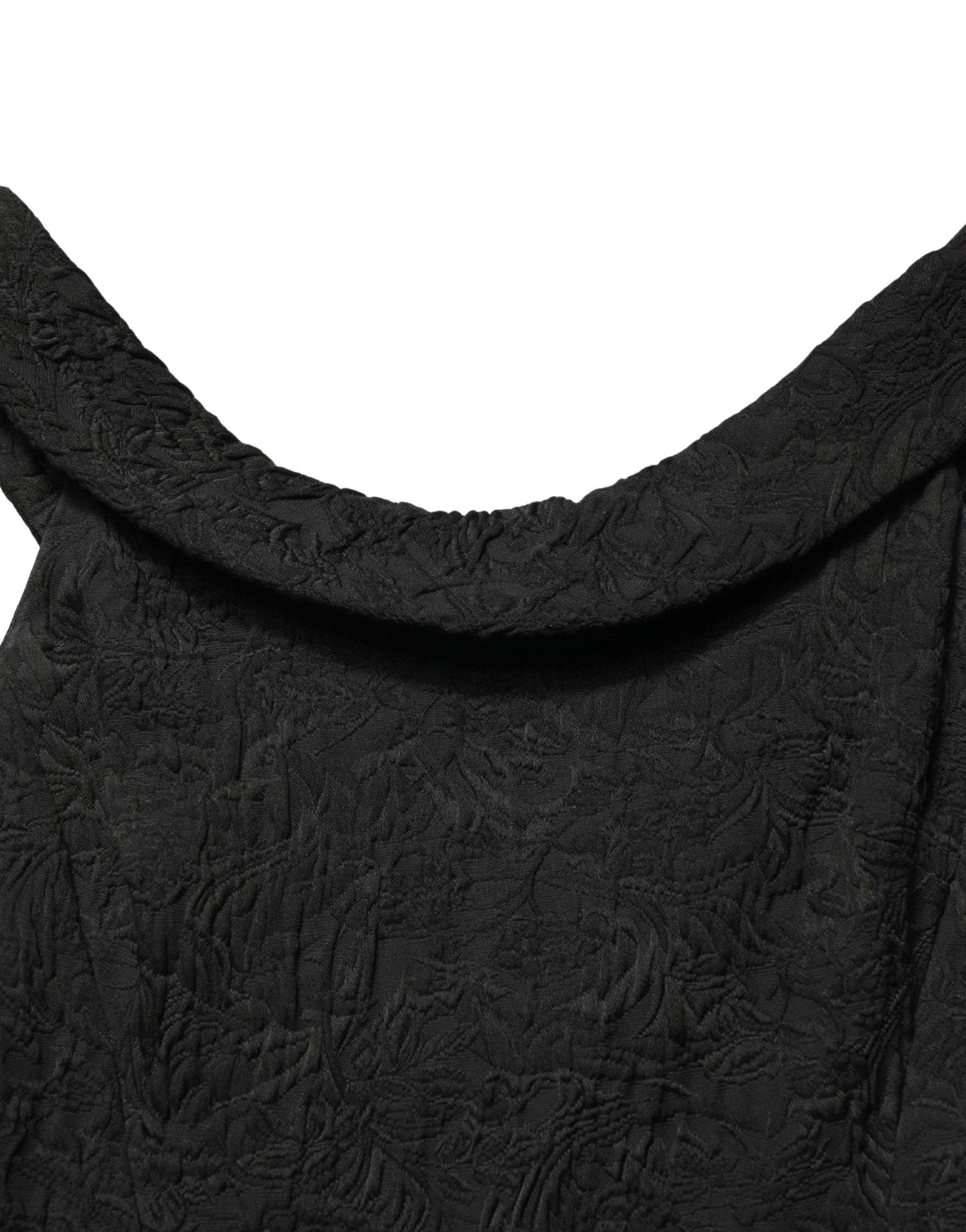 Dolce & Gabbana Black Floral Brocade Sheath Mermaid Dress - RIMODA