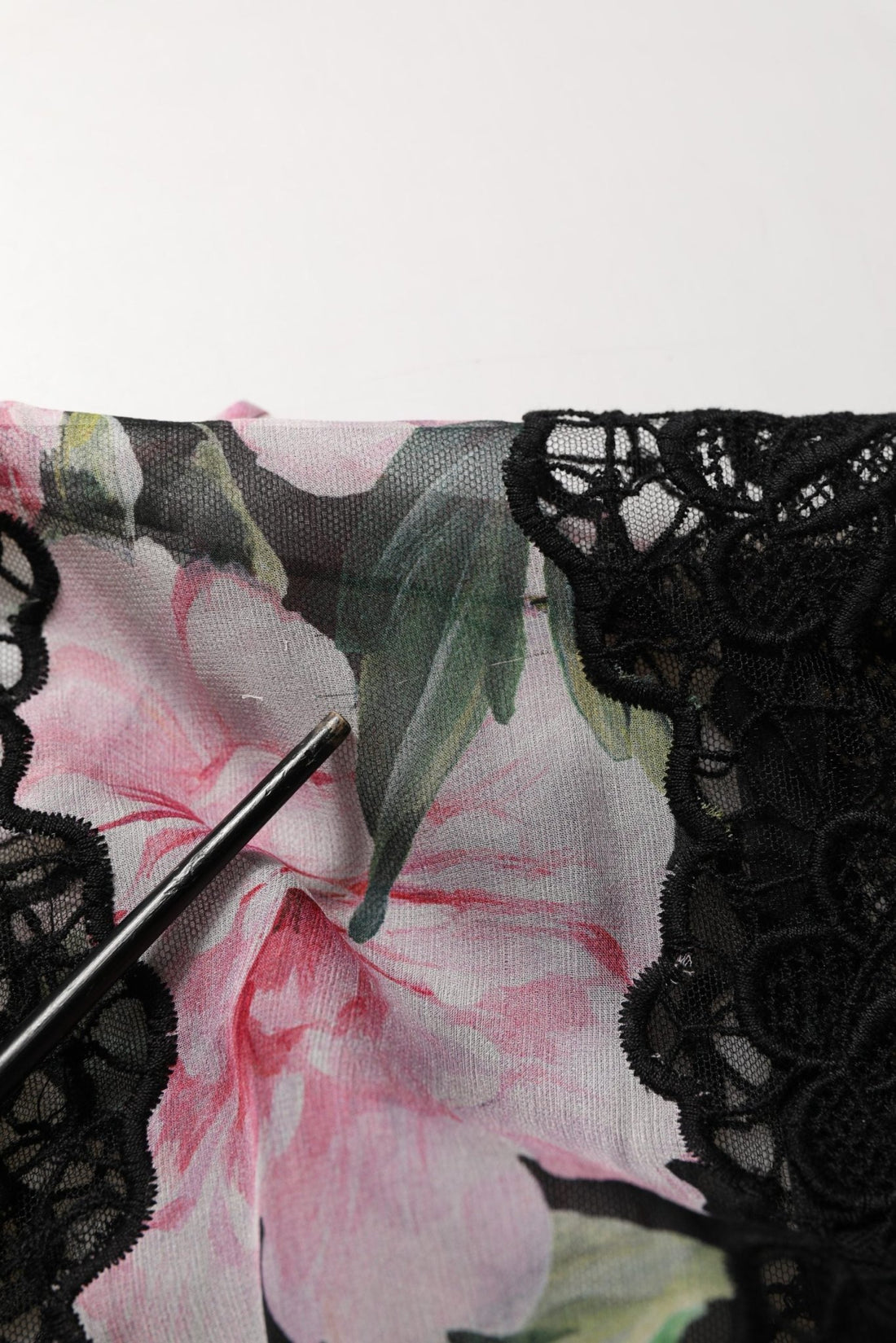 Dolce & Gabbana Black Floral Print Cotton Lace Maxi Dress - RIMODA