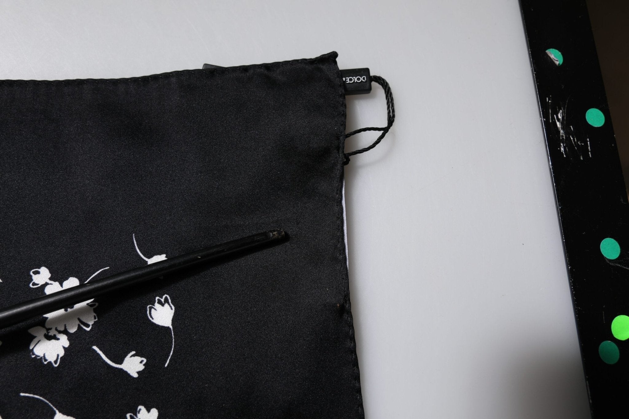 Dolce & Gabbana Black Floral Silk Square Wrap Shawl Scarf - RIMODA