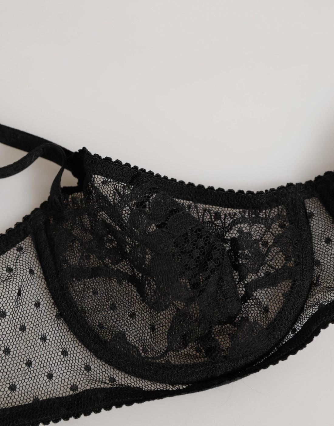 Dolce & Gabbana Black Floral Underwired Balconette Bra Underwear - RIMODA