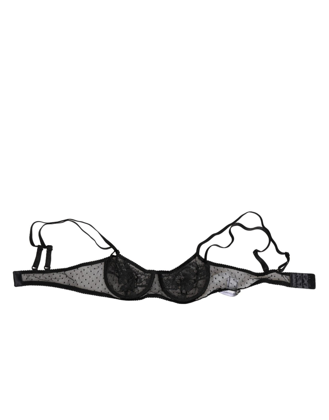 Dolce & Gabbana Black Floral Underwired Balconette Bra Underwear - RIMODA