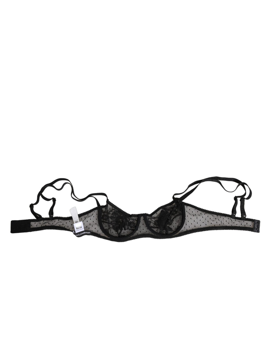 Dolce & Gabbana Black Floral Underwired Balconette Bra Underwear - RIMODA