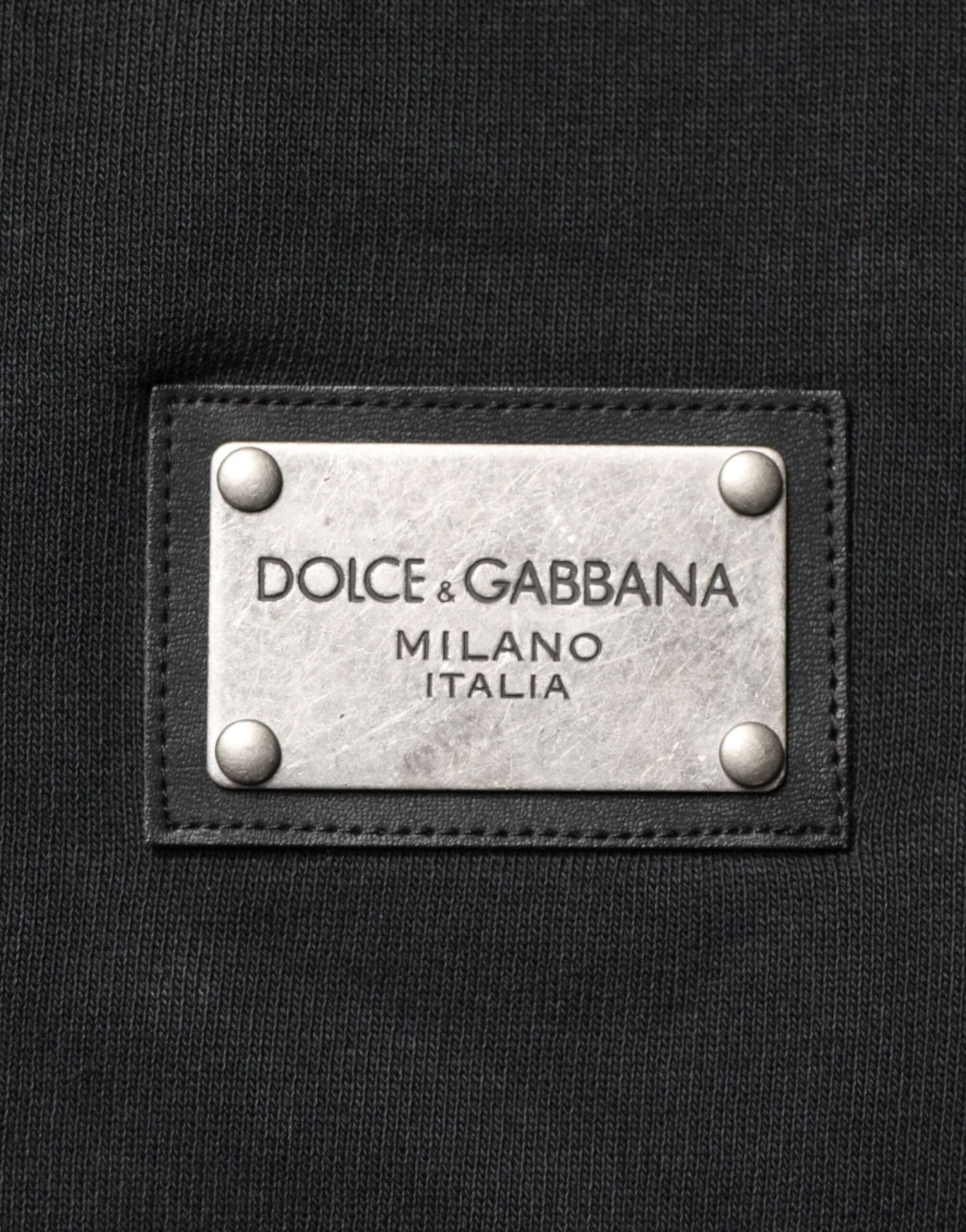 Dolce & Gabbana Black Full Zip Hooded Men Sweatshirt Sweater - RIMODA