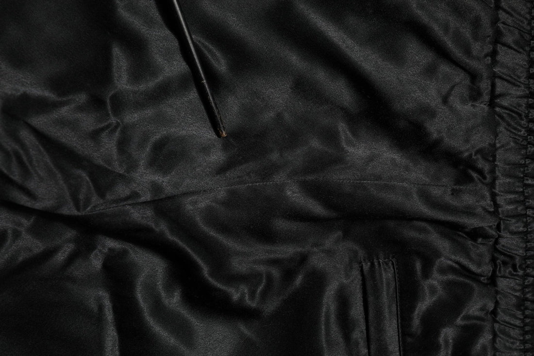 Dolce & Gabbana Black Gold Satin Crown Side Stripe Jogger Pants - RIMODA