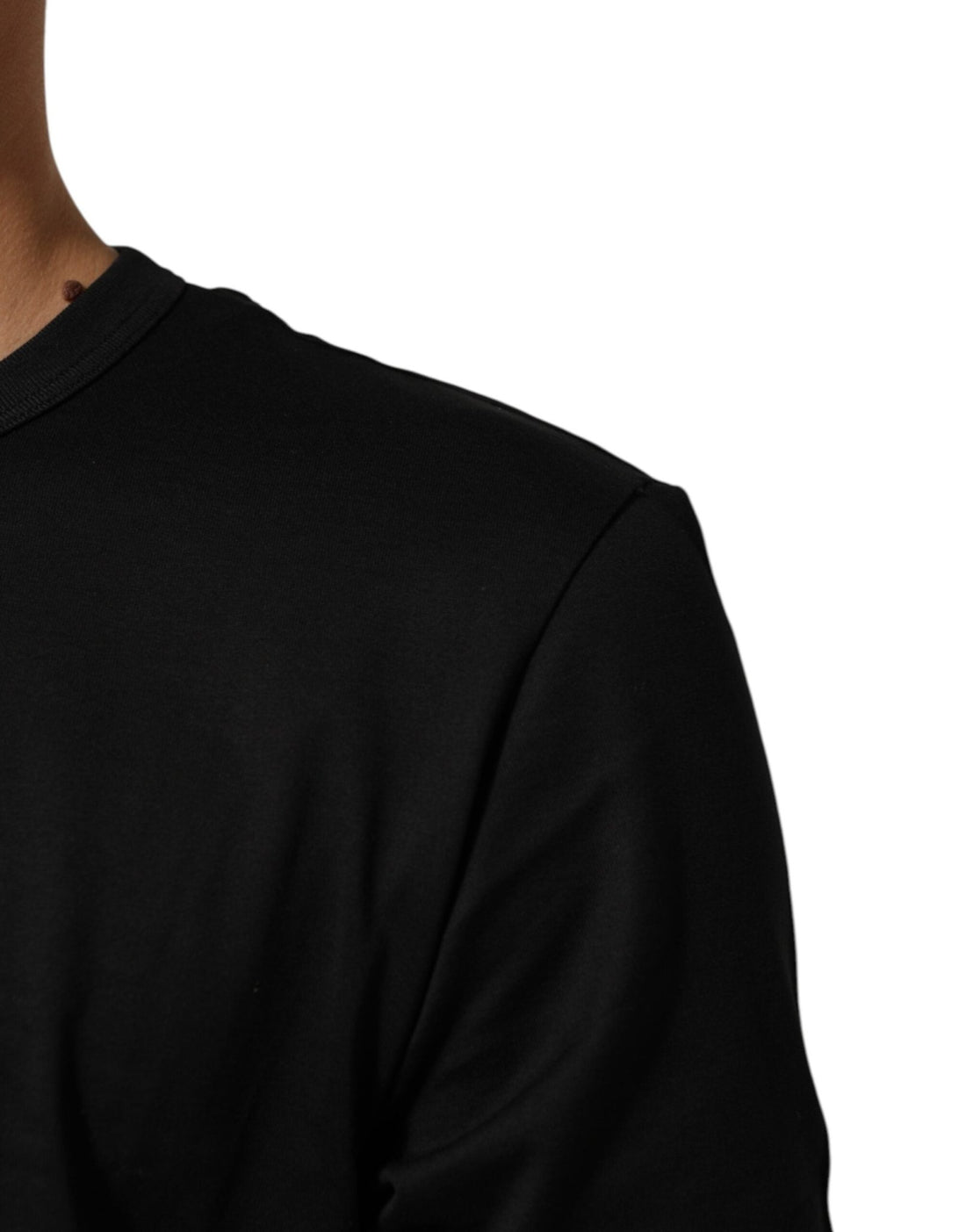 Dolce & Gabbana Black Goodluck 2021 Cotton Crew Neck T-shirt - RIMODA