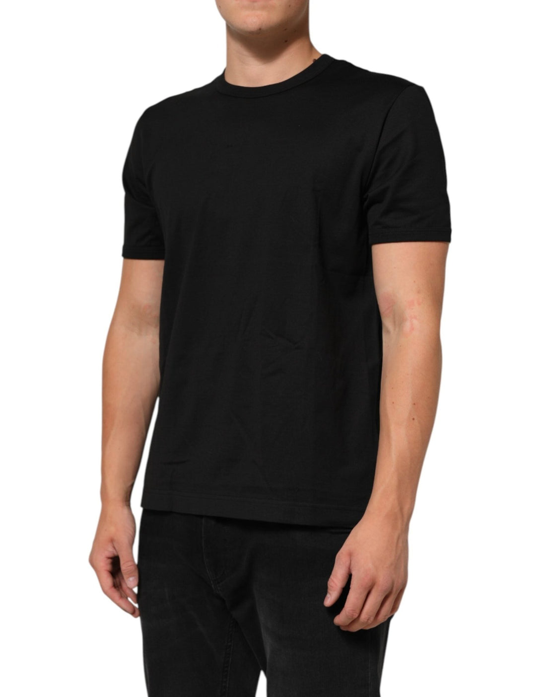 Dolce & Gabbana Black Goodluck 2021 Cotton Crew Neck T-shirt - RIMODA