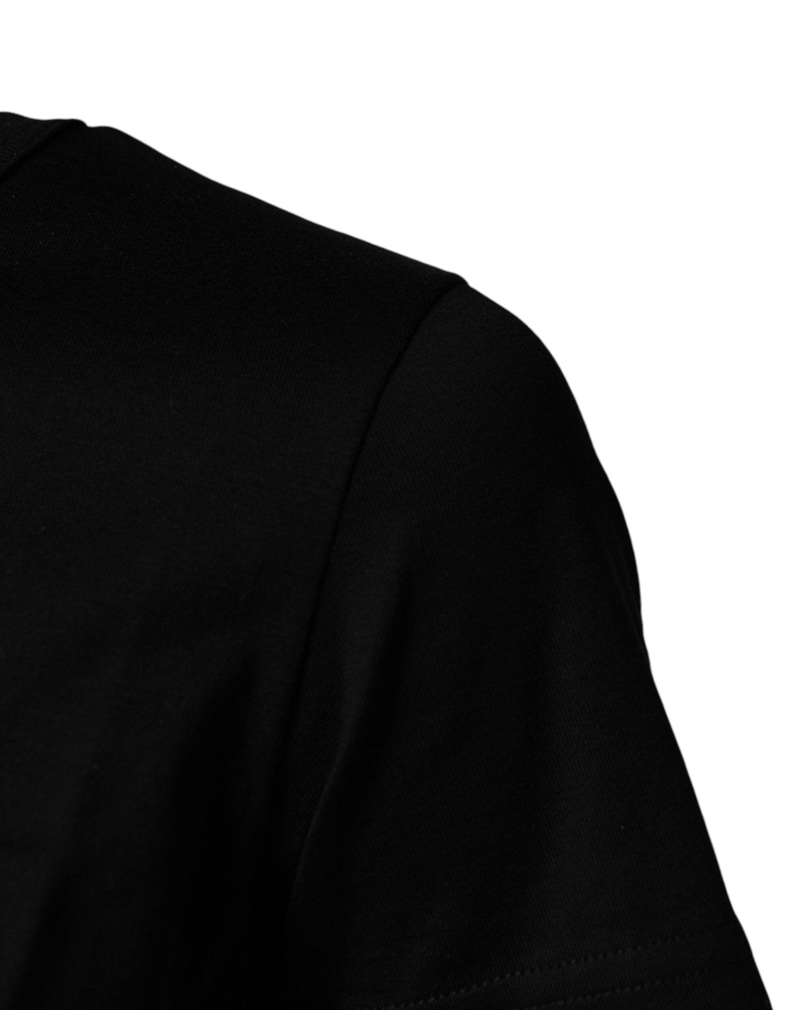 Dolce & Gabbana Black Graphic Crew Neck Short Sleeves T-shirt - RIMODA
