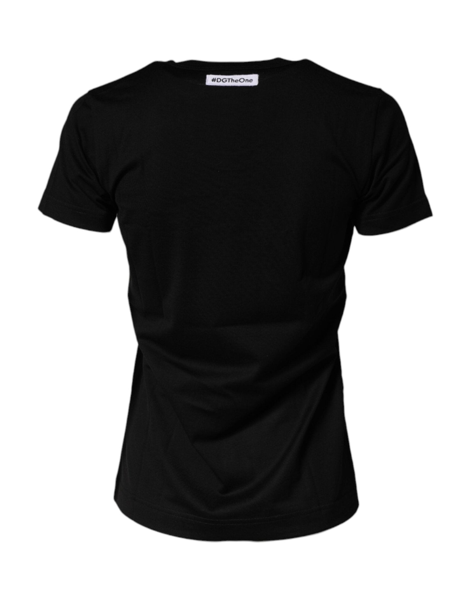 Dolce & Gabbana Black Graphic Crew Neck Short Sleeves T-shirt - RIMODA