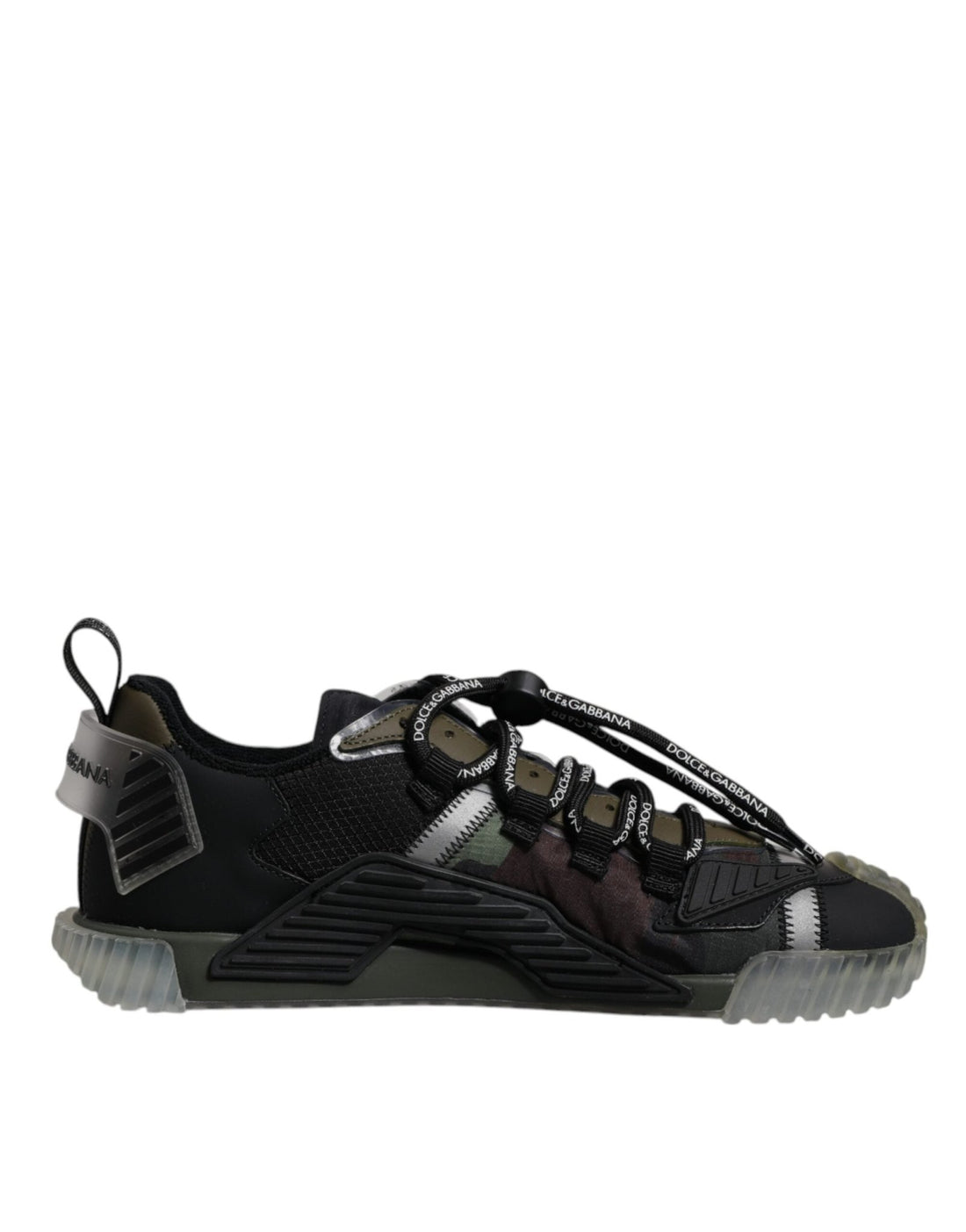 Dolce & Gabbana Black Green Camo NS1 Low Top Sneakers Shoes - RIMODA