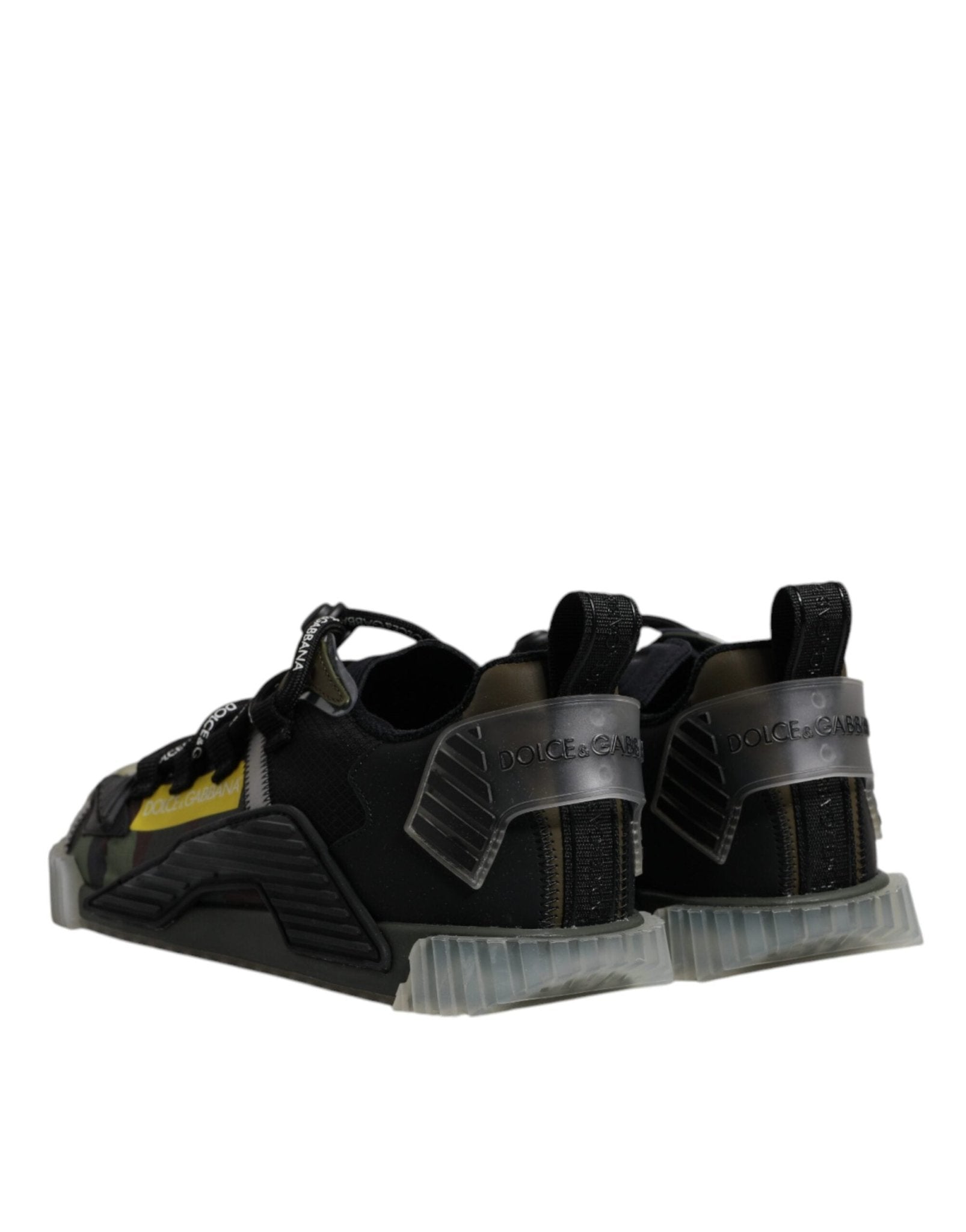 Dolce & Gabbana Black Green Camo NS1 Low Top Sneakers Shoes - RIMODA