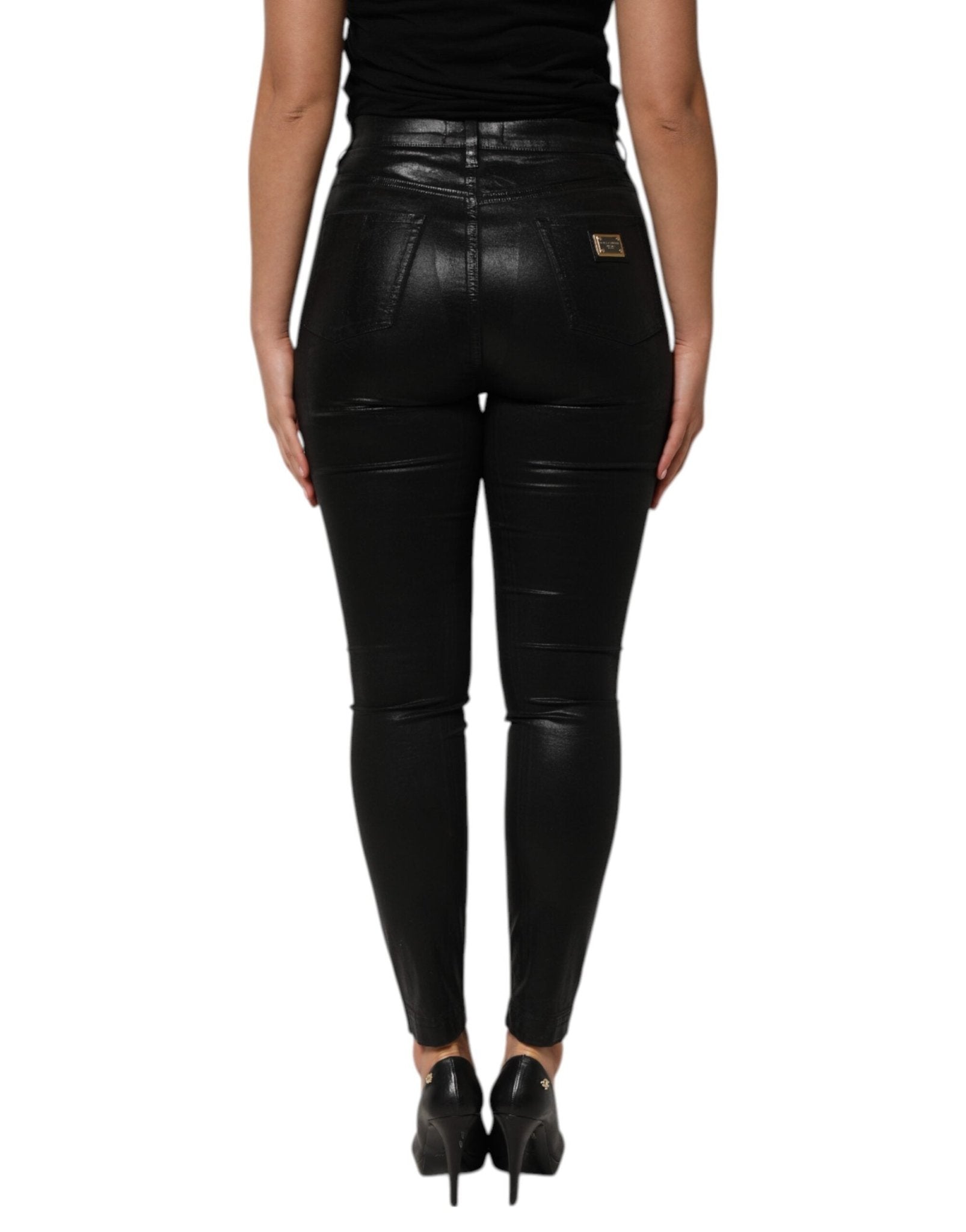 Dolce & Gabbana Black High Waist Skinny GRACE Denim Jeans - RIMODA