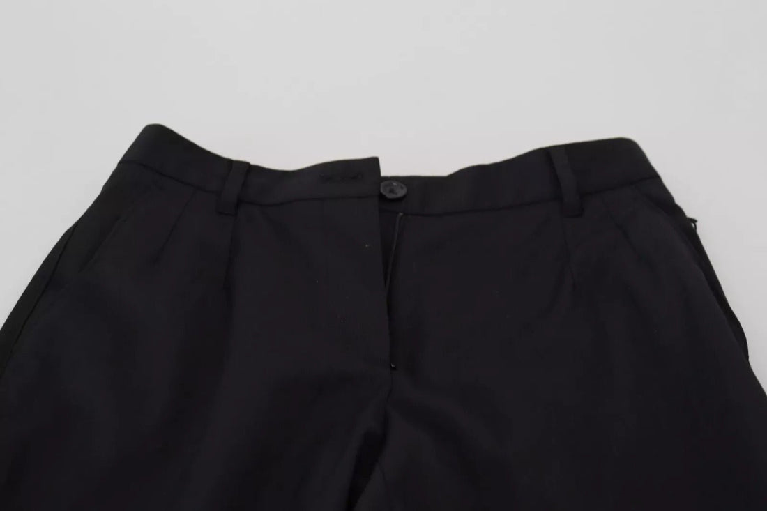 Dolce & Gabbana Black High Waist Skinny Trouser STAFF Pants - RIMODA
