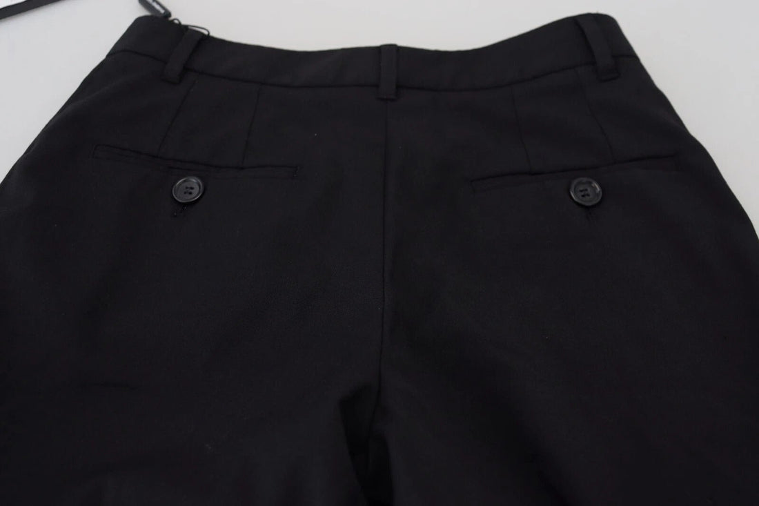 Dolce & Gabbana Black High Waist Skinny Trouser STAFF Pants - RIMODA