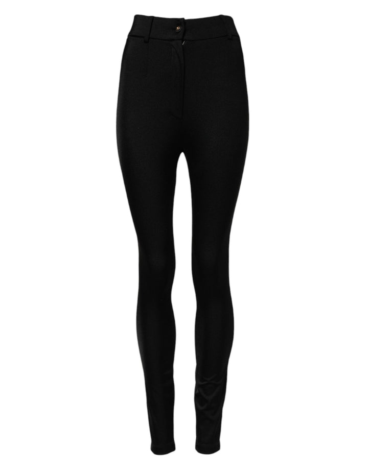 Dolce & Gabbana Black High Waisted Skinny Leggings Pants - RIMODA