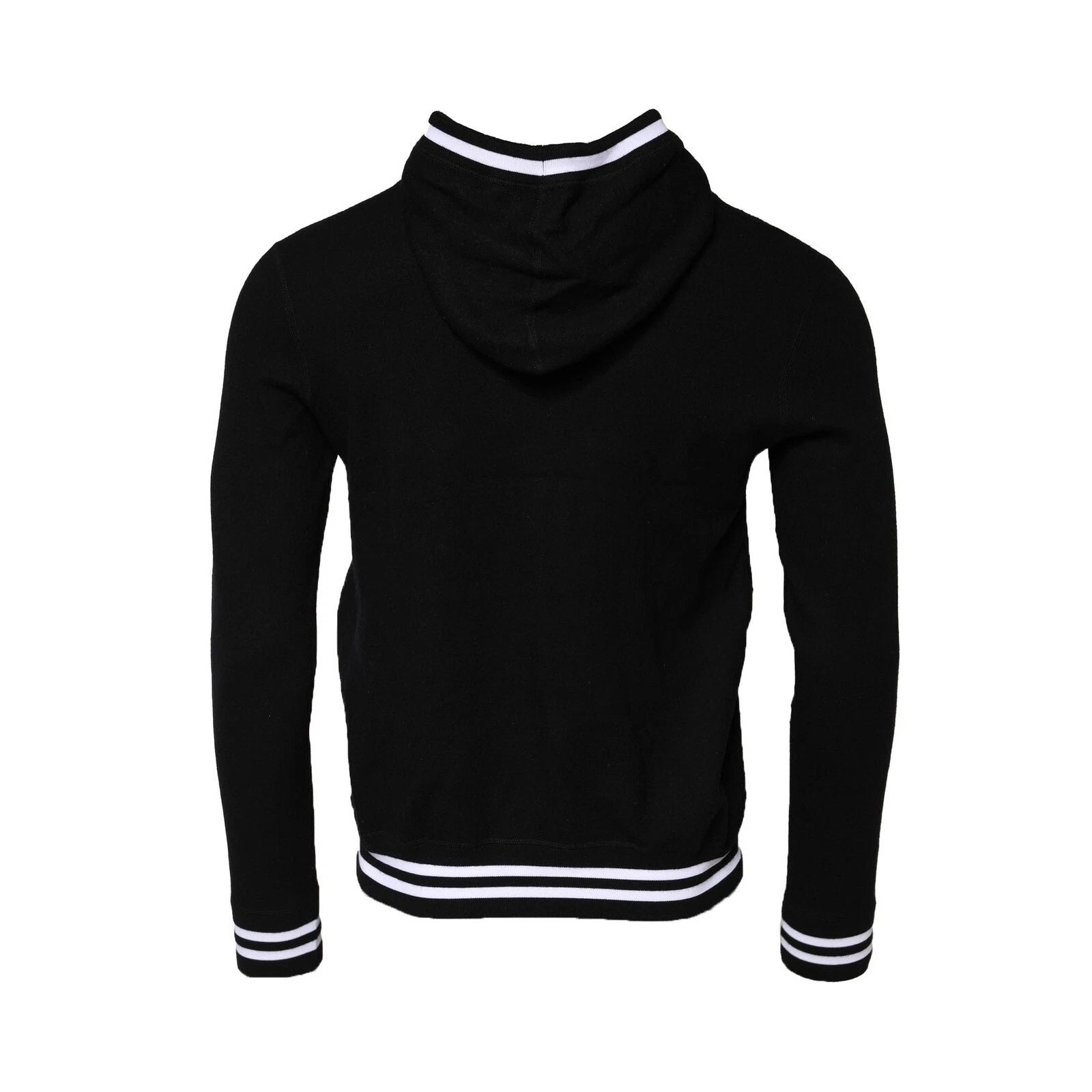 Dolce & Gabbana Black Hooded Logo Print Sweatshirt Sweater - RIMODA
