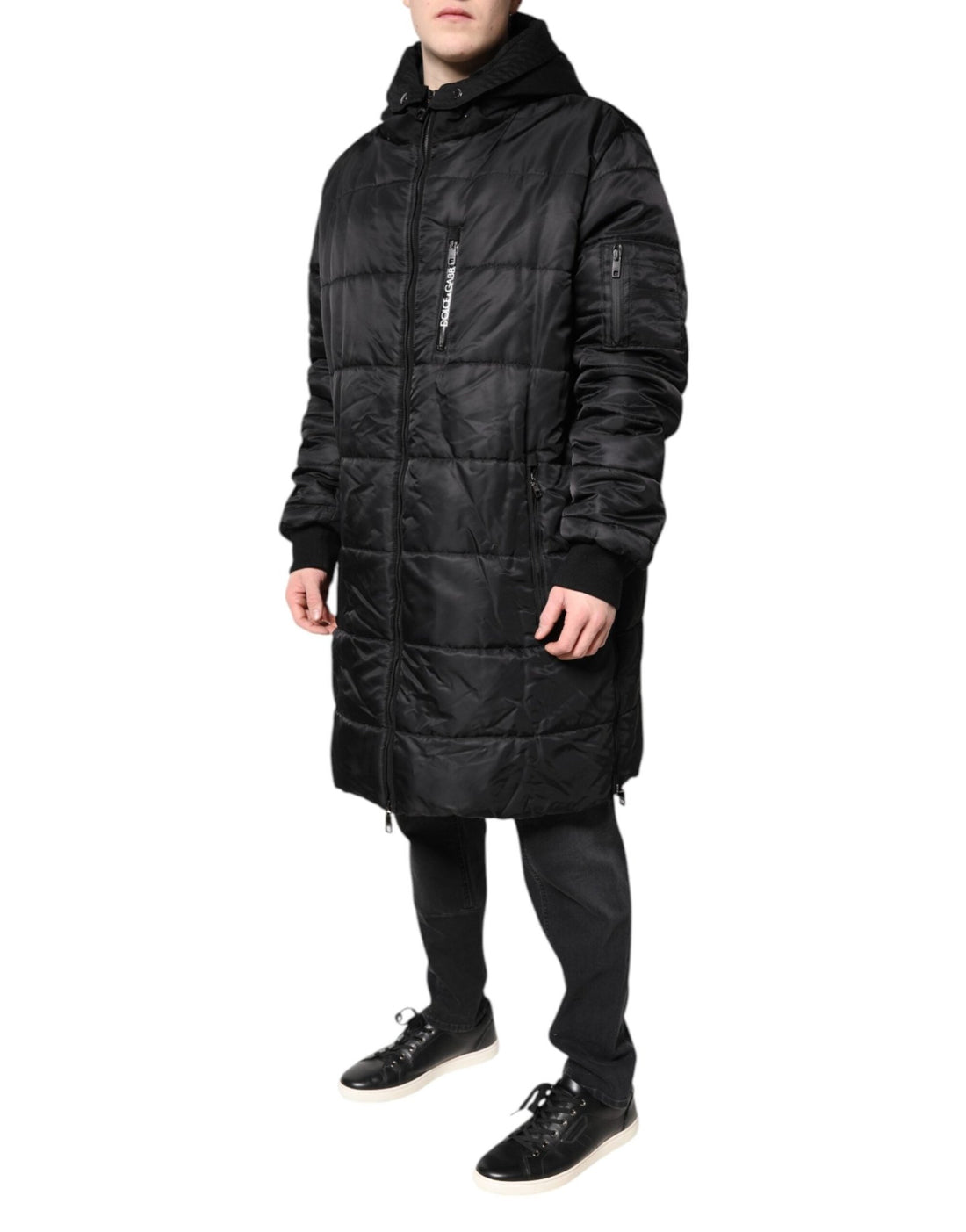Dolce & Gabbana Black Hooded Parka Coat Winter Jacket - RIMODA