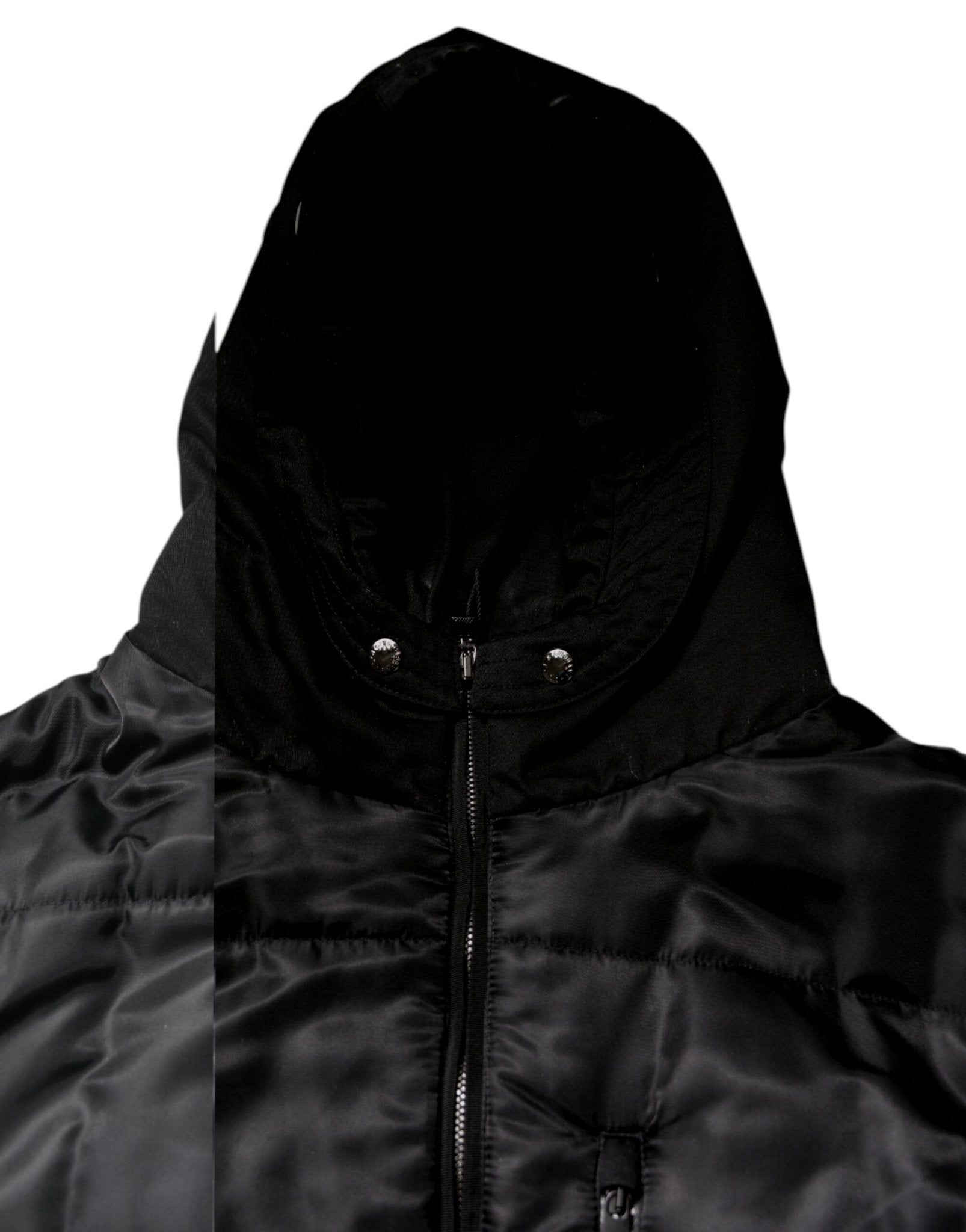 Dolce & Gabbana Black Hooded Parka Coat Winter Jacket - RIMODA