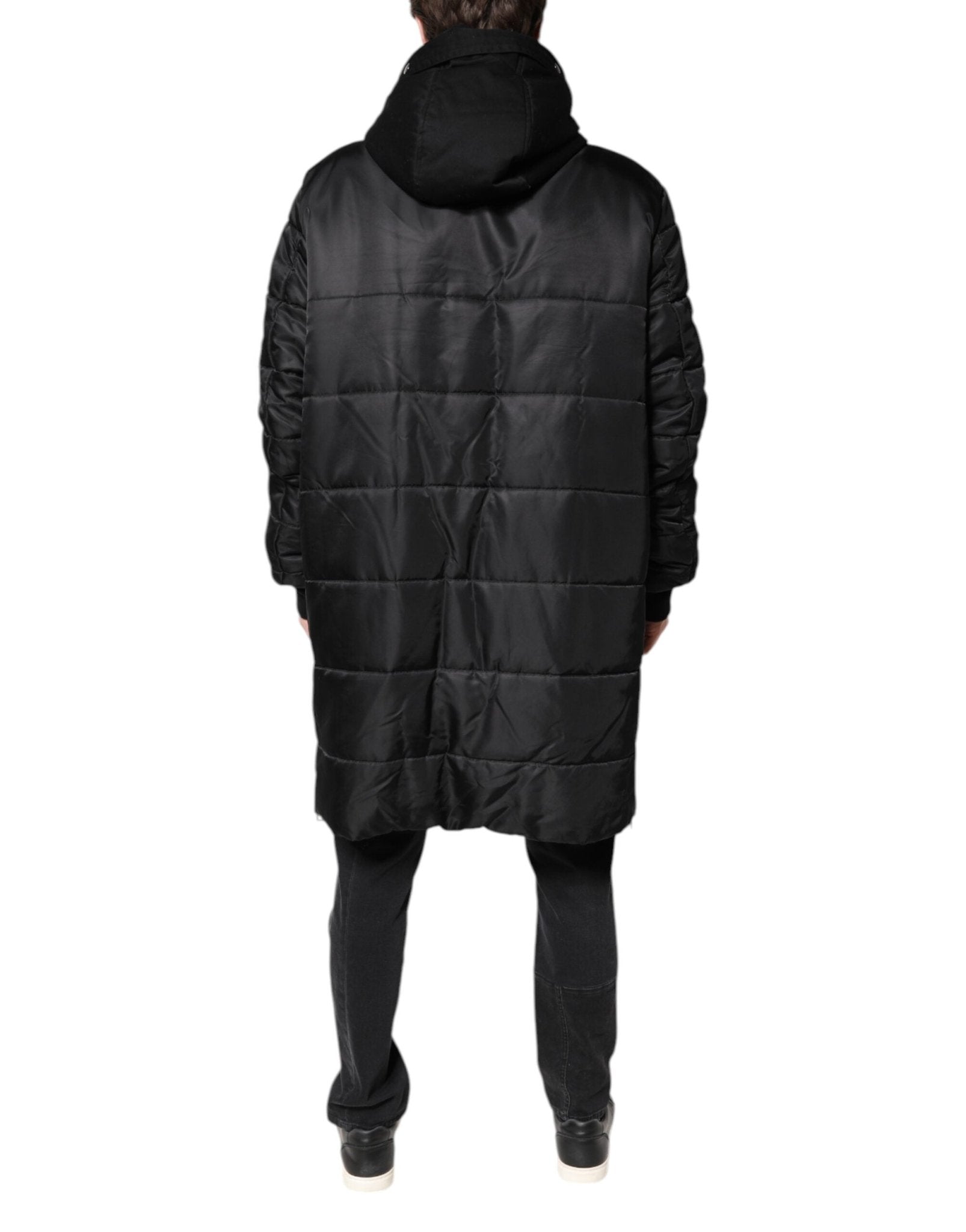 Dolce & Gabbana Black Hooded Parka Winter Men Coat Jacket - RIMODA