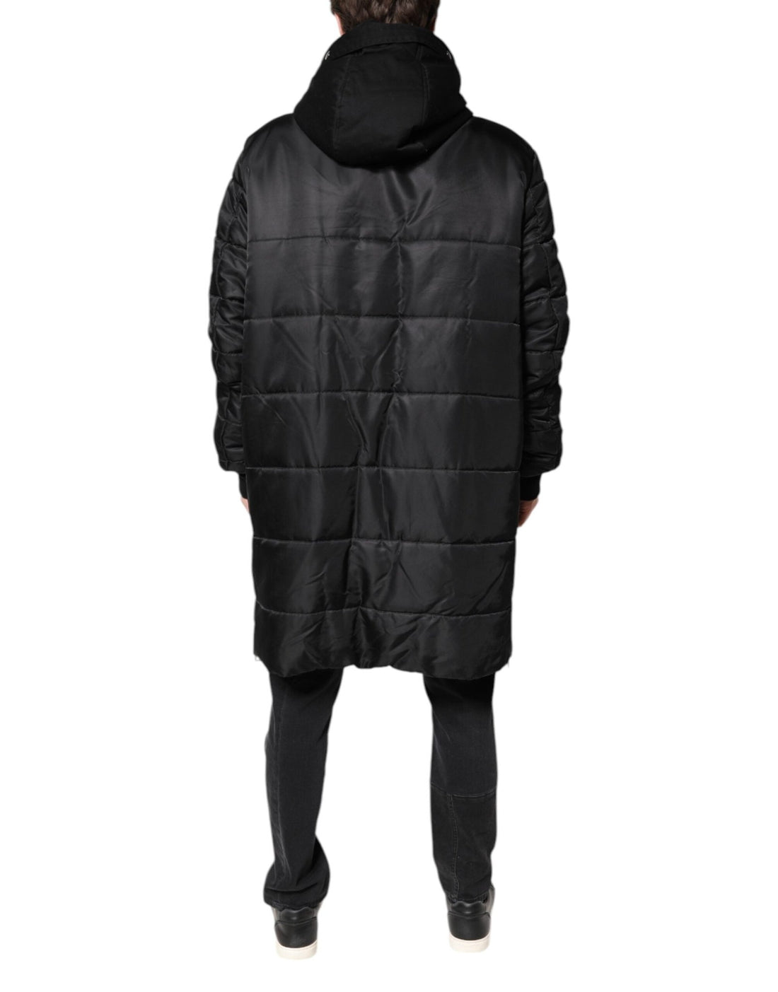 Dolce & Gabbana Black Hooded Parka Winter Men Coat Jacket - RIMODA