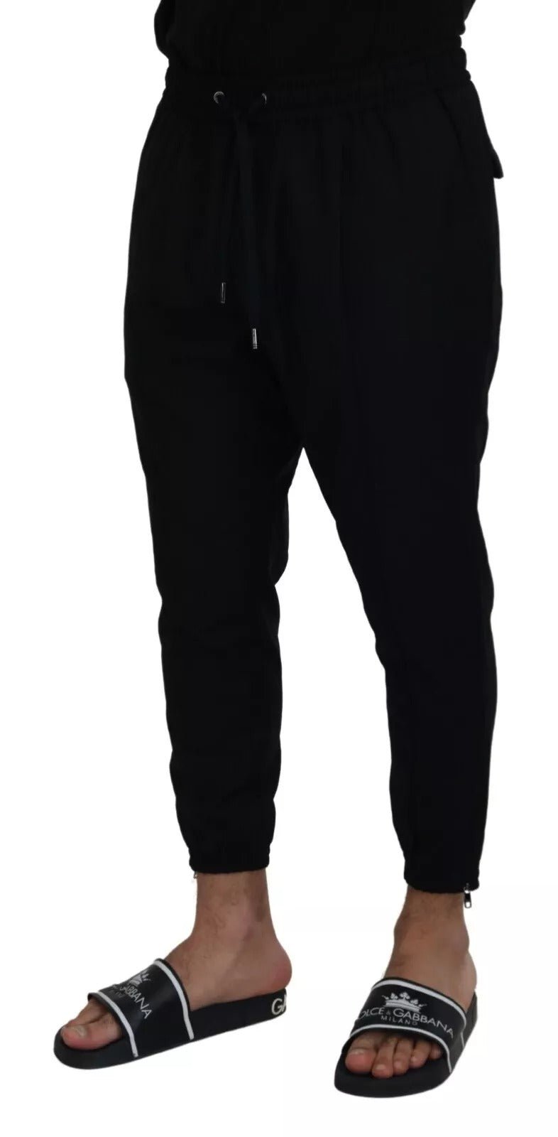 Dolce & Gabbana Black Jogger Wool Jogging Trouser - RIMODA