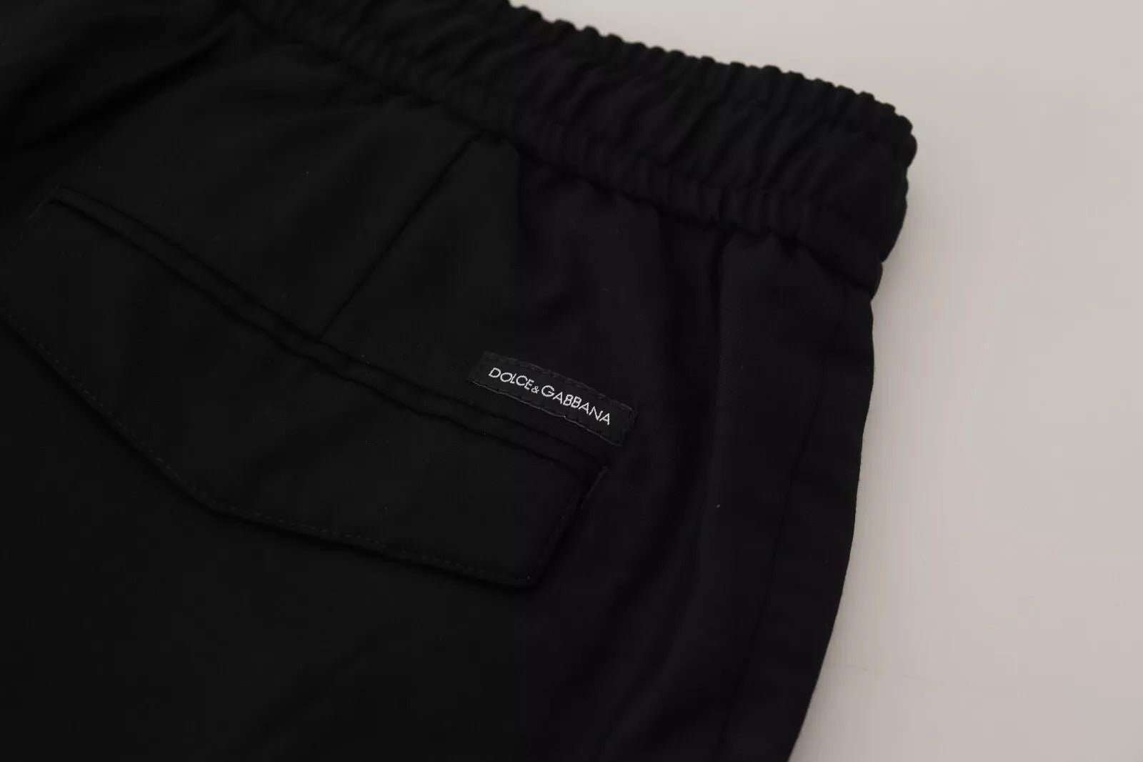 Dolce & Gabbana Black Jogger Wool Jogging Trouser - RIMODA