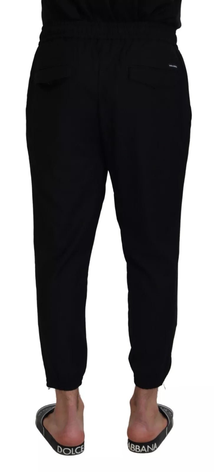 Dolce & Gabbana Black Jogger Wool Jogging Trouser - RIMODA