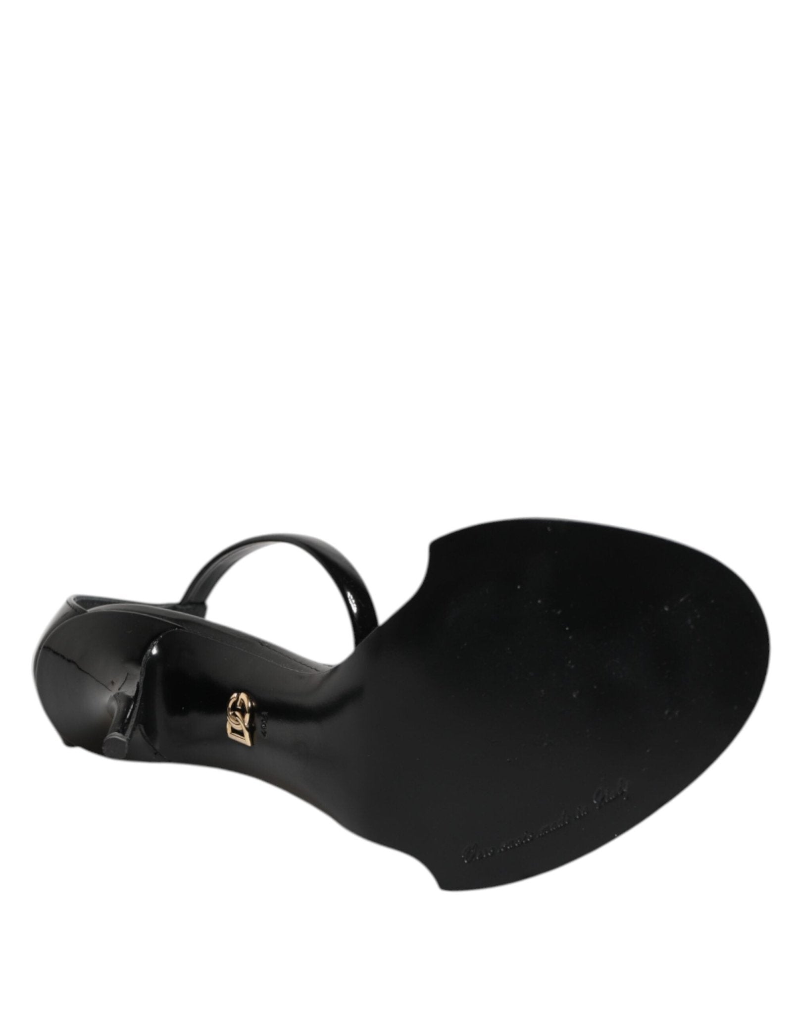 Dolce & Gabbana Black KEIRA Pearl Embellished Sandals Shoes - RIMODA