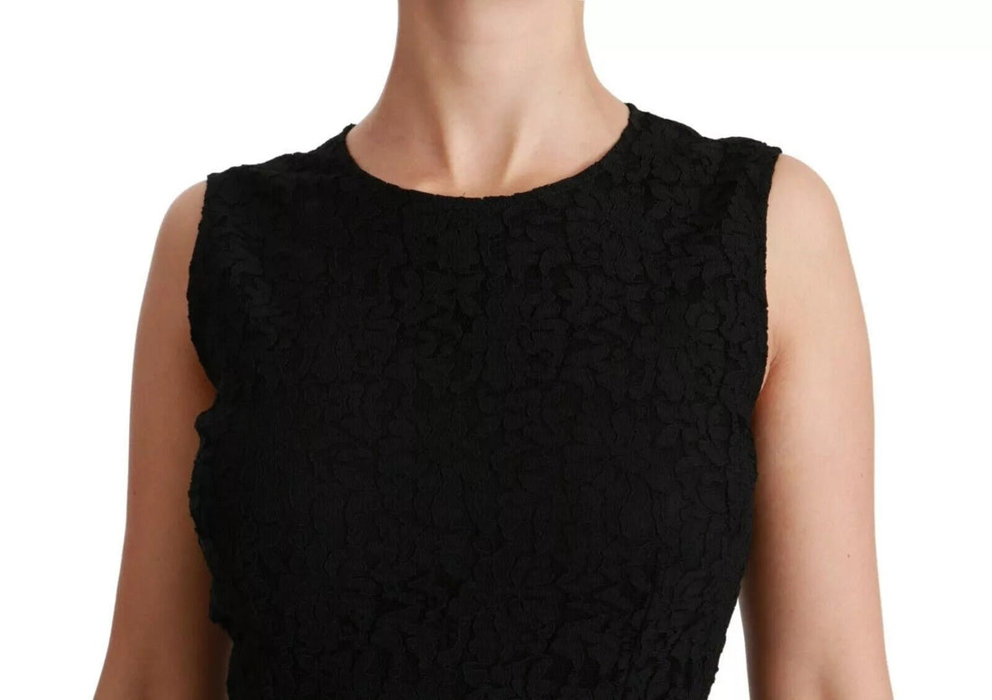 Dolce & Gabbana Black Lace Gown Bodycon Sheath STAFF Dress - RIMODA