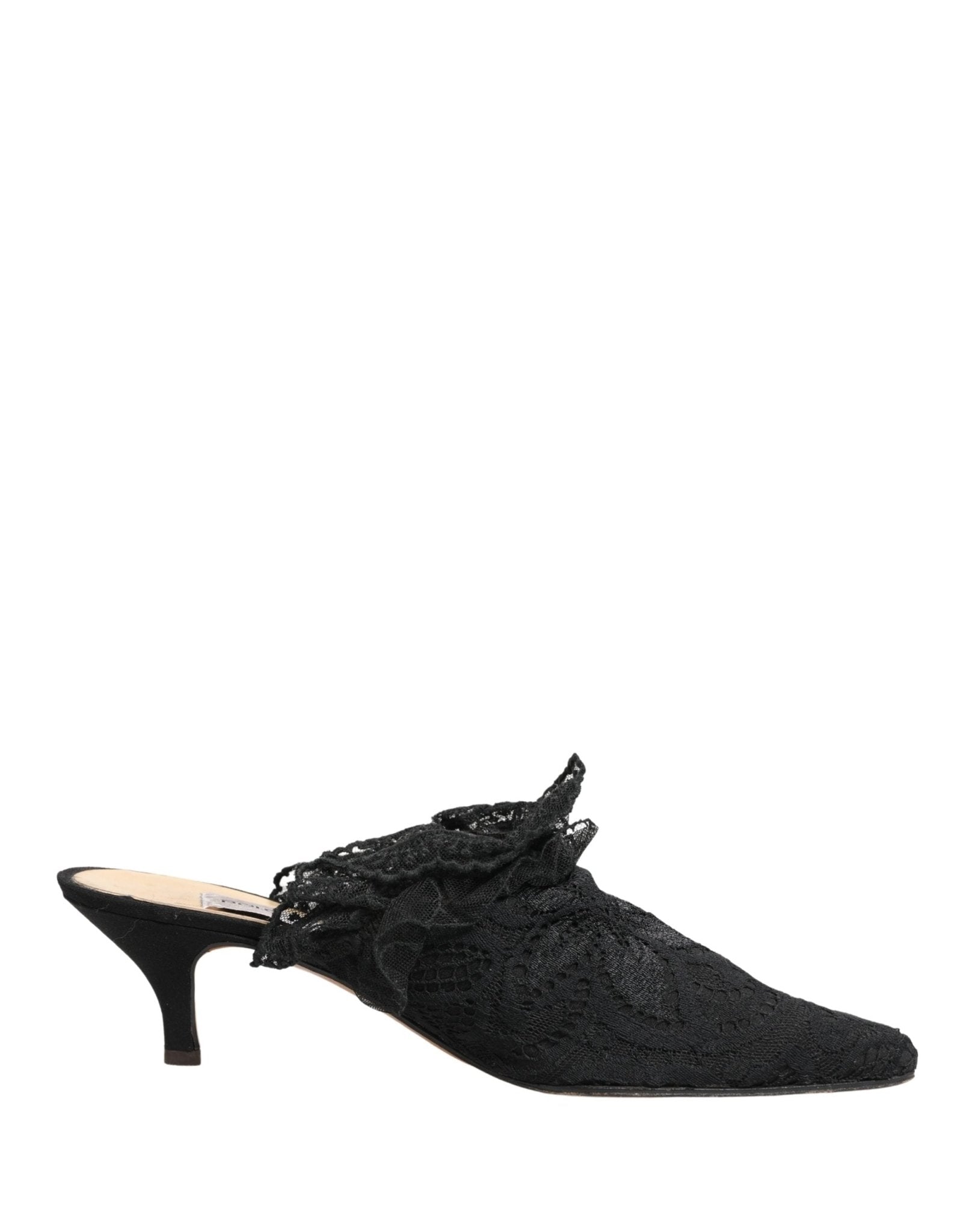 Dolce & Gabbana Black Lace Heels Sandals Shoes - RIMODA