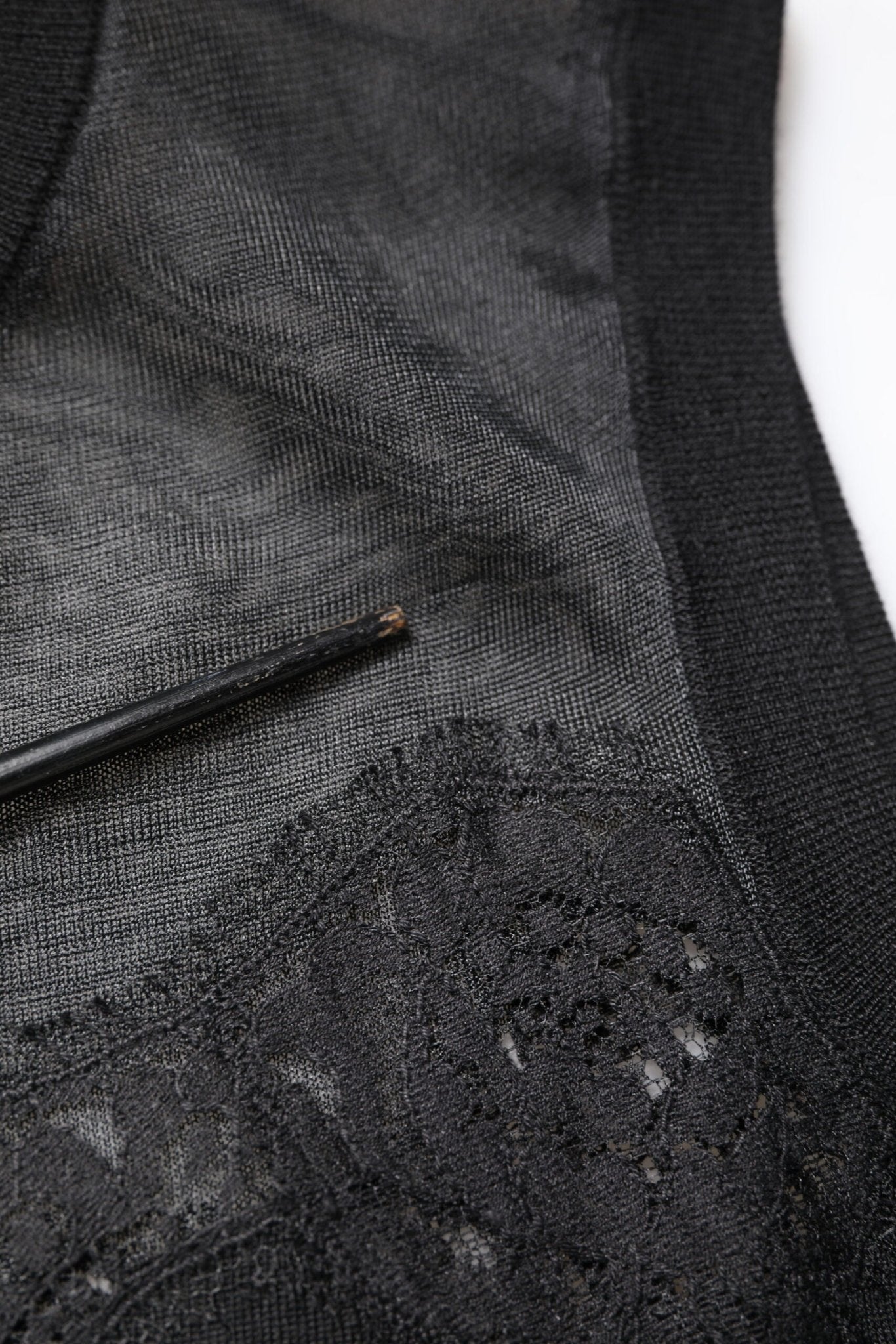 Dolce & Gabbana Black Lace Sheer Crew Neck Sleeveless Top - RIMODA
