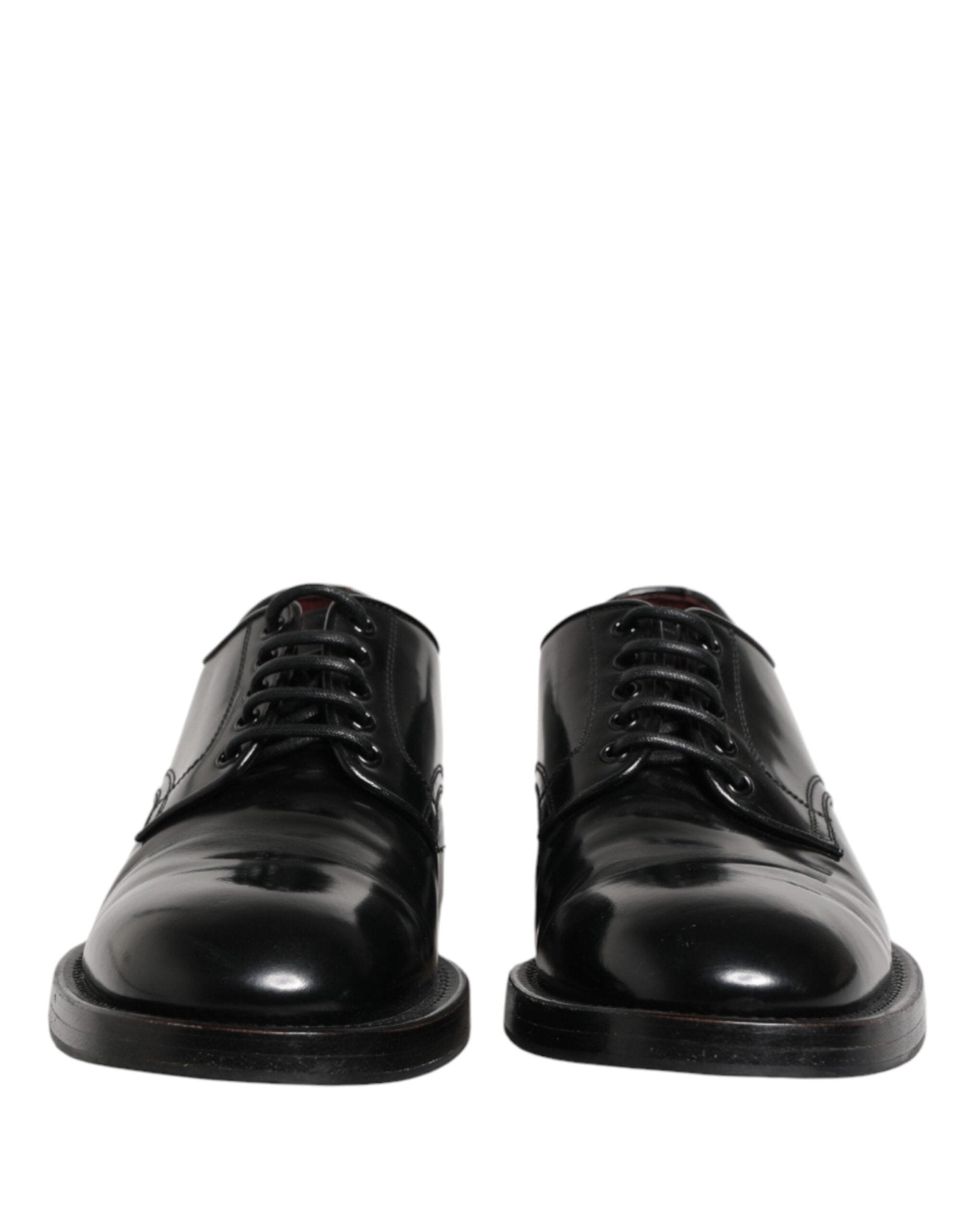 Dolce & Gabbana Black Lace Up Leather Dress Derby Men Shoes - RIMODA