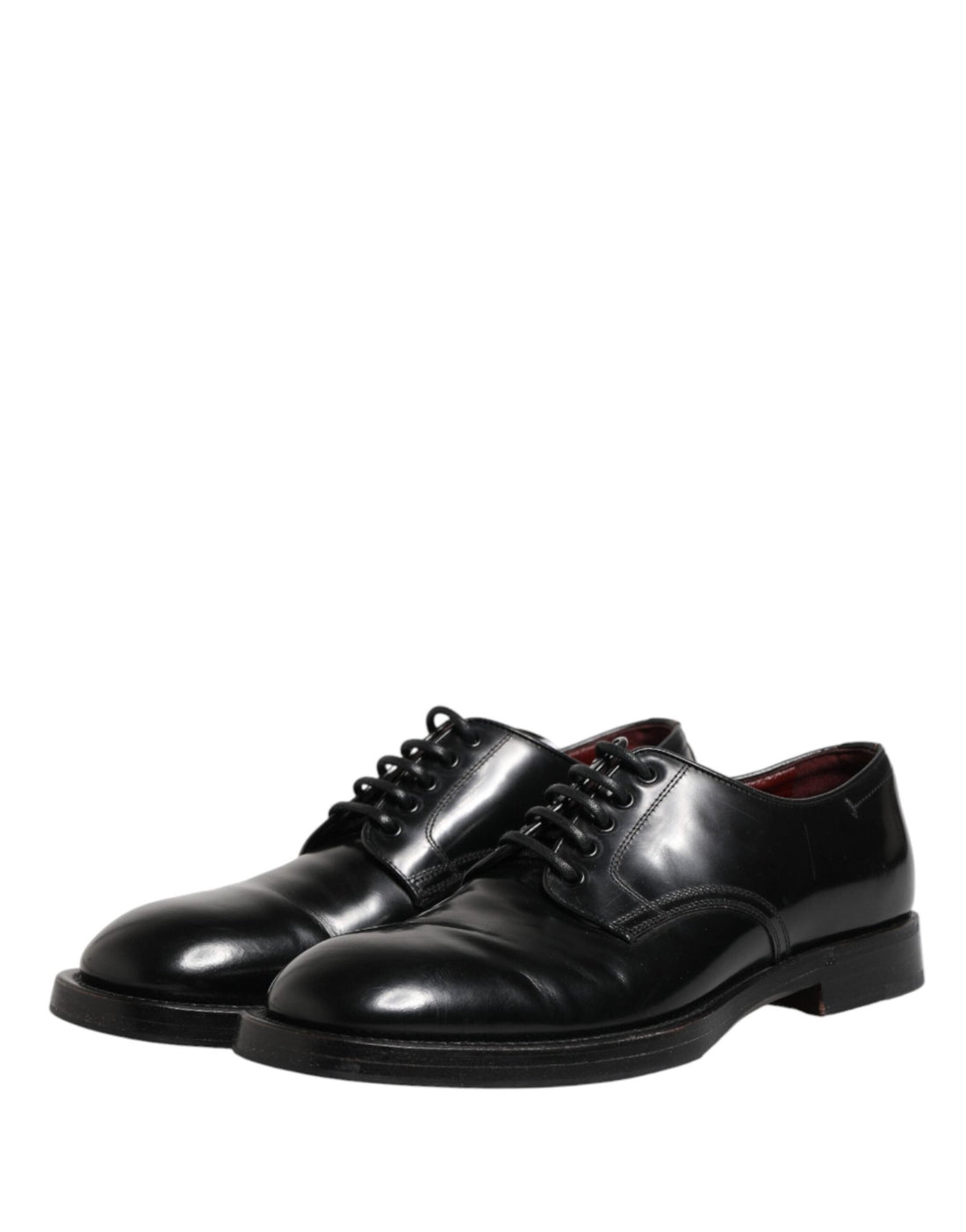 Dolce & Gabbana Black Lace Up Leather Dress Derby Men Shoes - RIMODA